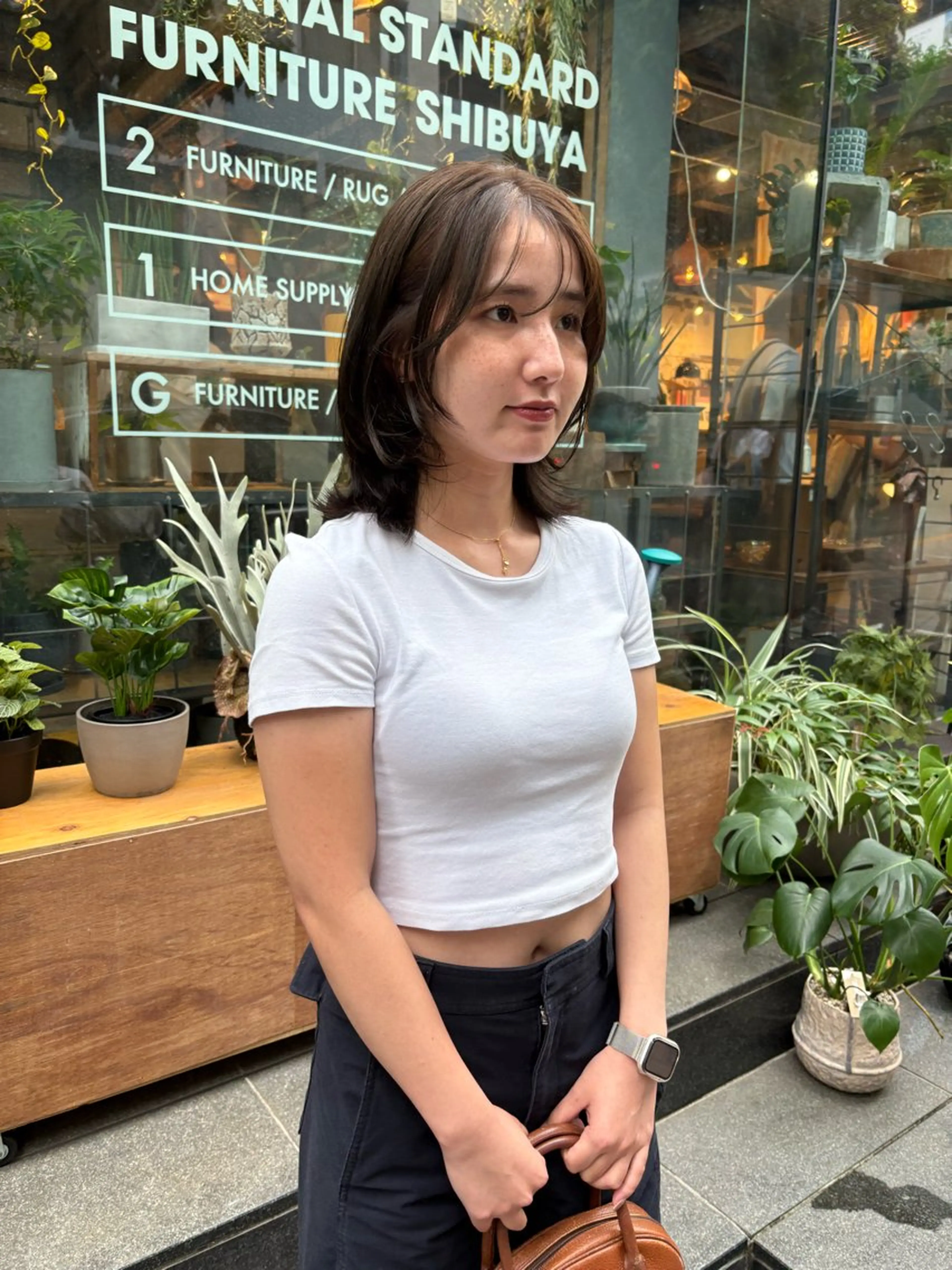 セミロング カラー カット ヘアカラー トリートメント yurika☁️ 似合わせ｜レイヤーのヘアスタイル