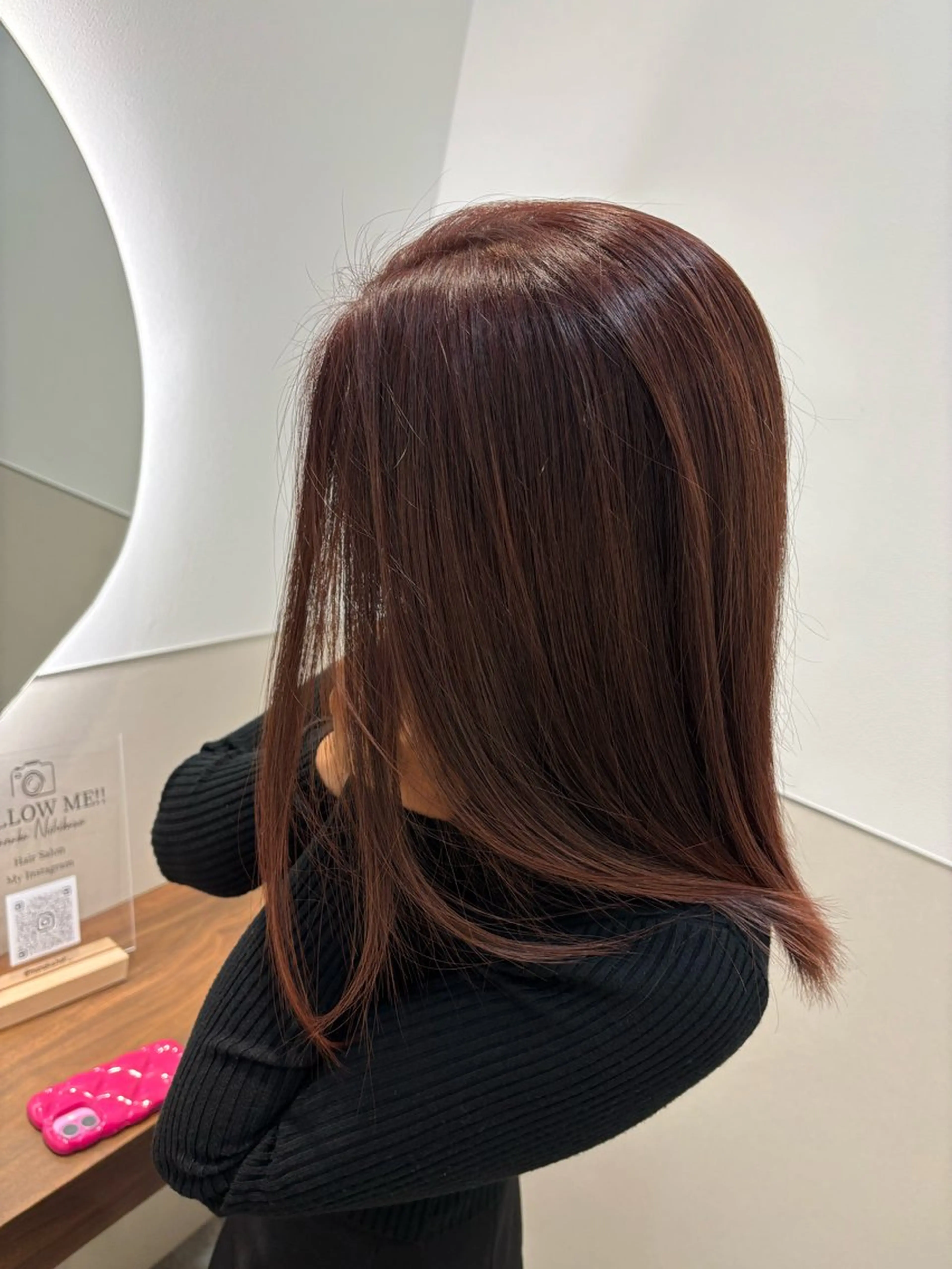 セミロング カラー SALOWIN 岡山店所属・SALOWIN / manaka 🪽のヘアスタイル