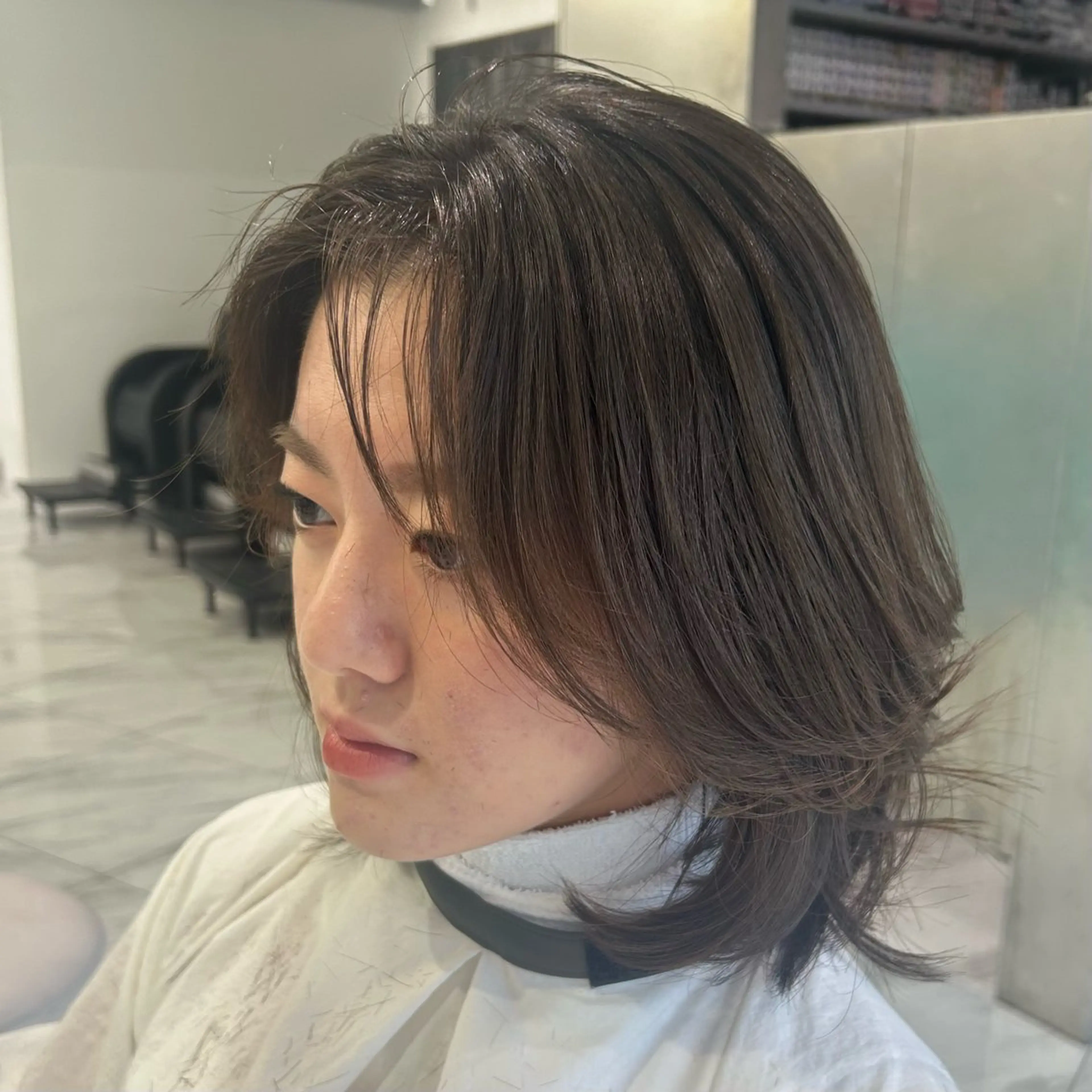 ミディアム レイヤー／マツエク 💋𝑨𝑵𝑵𝑨のヘアスタイル