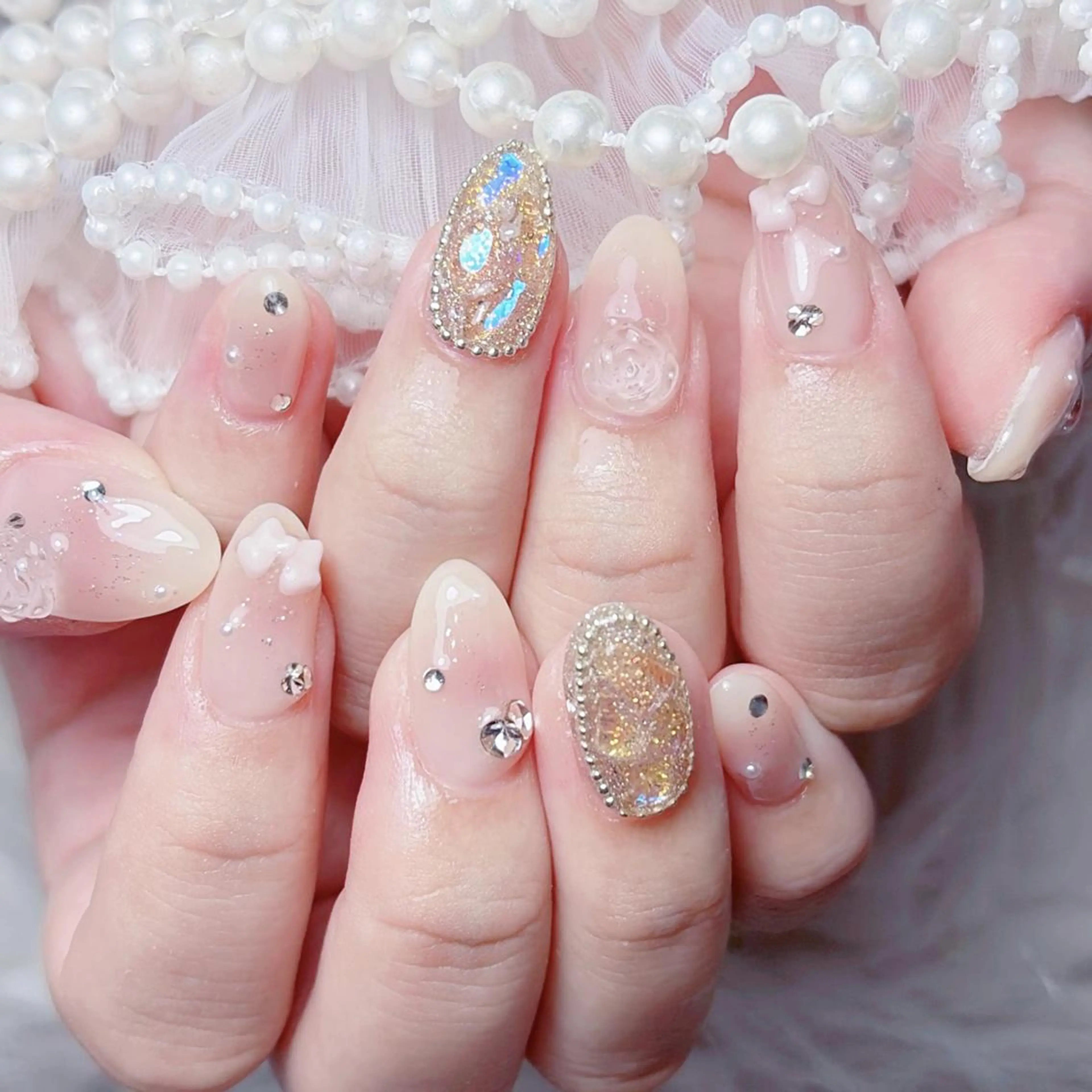 ネイル 🎀ゆうず 𝜗𝜚 ྀིのネイルデザイン