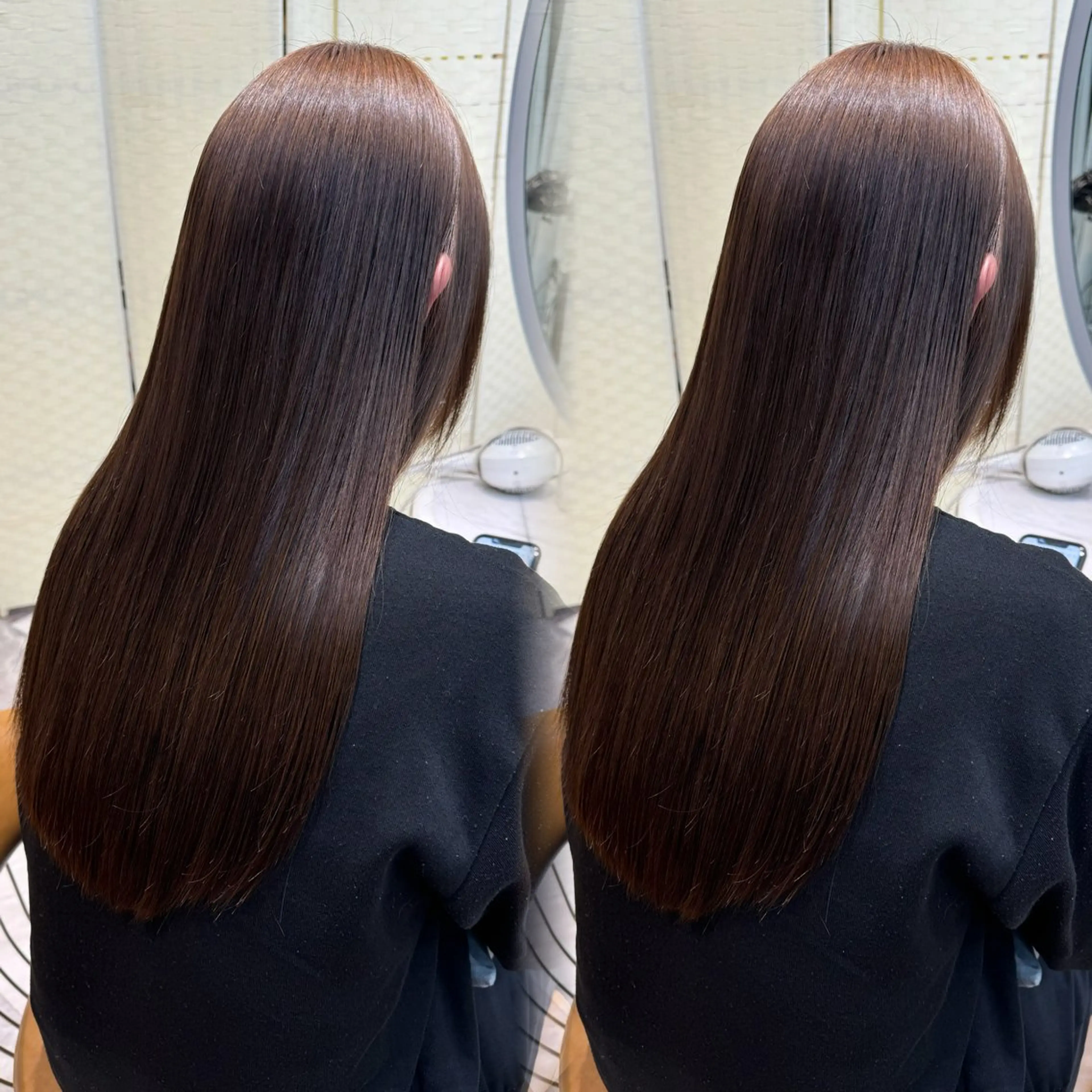 ロング トリートメント 服部大地/ブリーチ 無しWカラー髪質改善のヘアスタイル