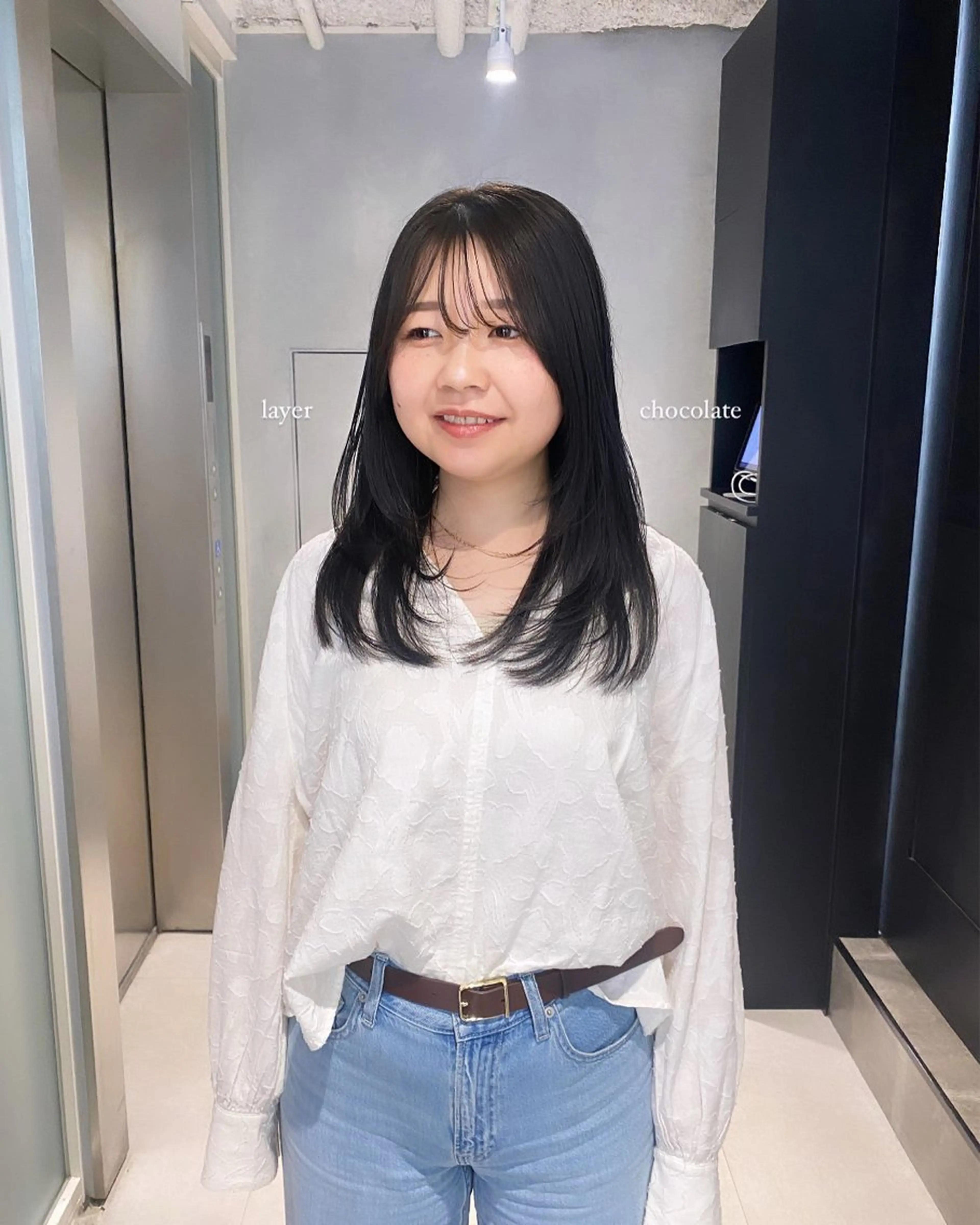 セミロング カラー カット ヘアカラー salowin JIYUGAOKA所属・マンツーマン半個室 tamuraのヘアスタイル