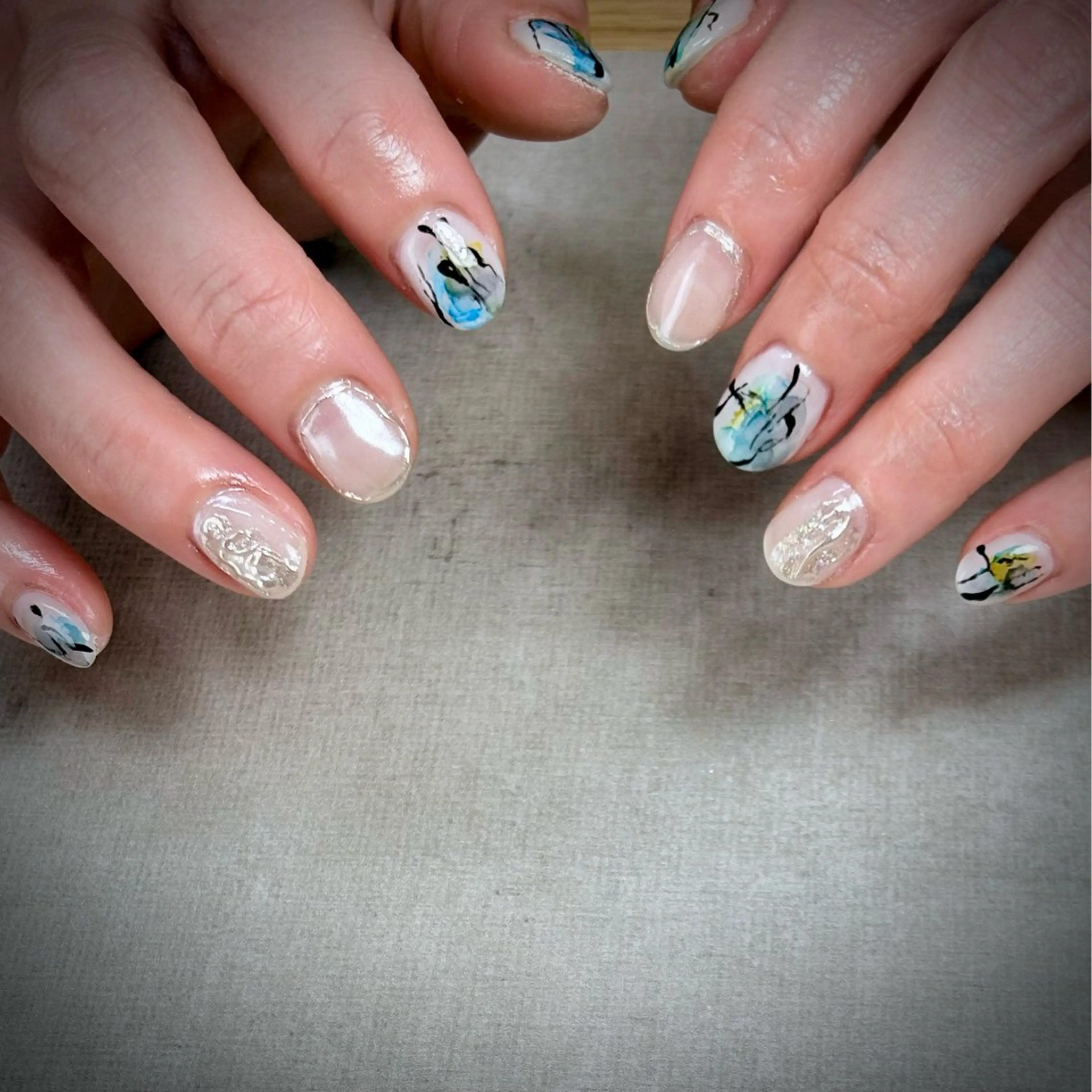 ネイル アートネイル ニュアンスネイル chic_nail chieのネイルデザイン