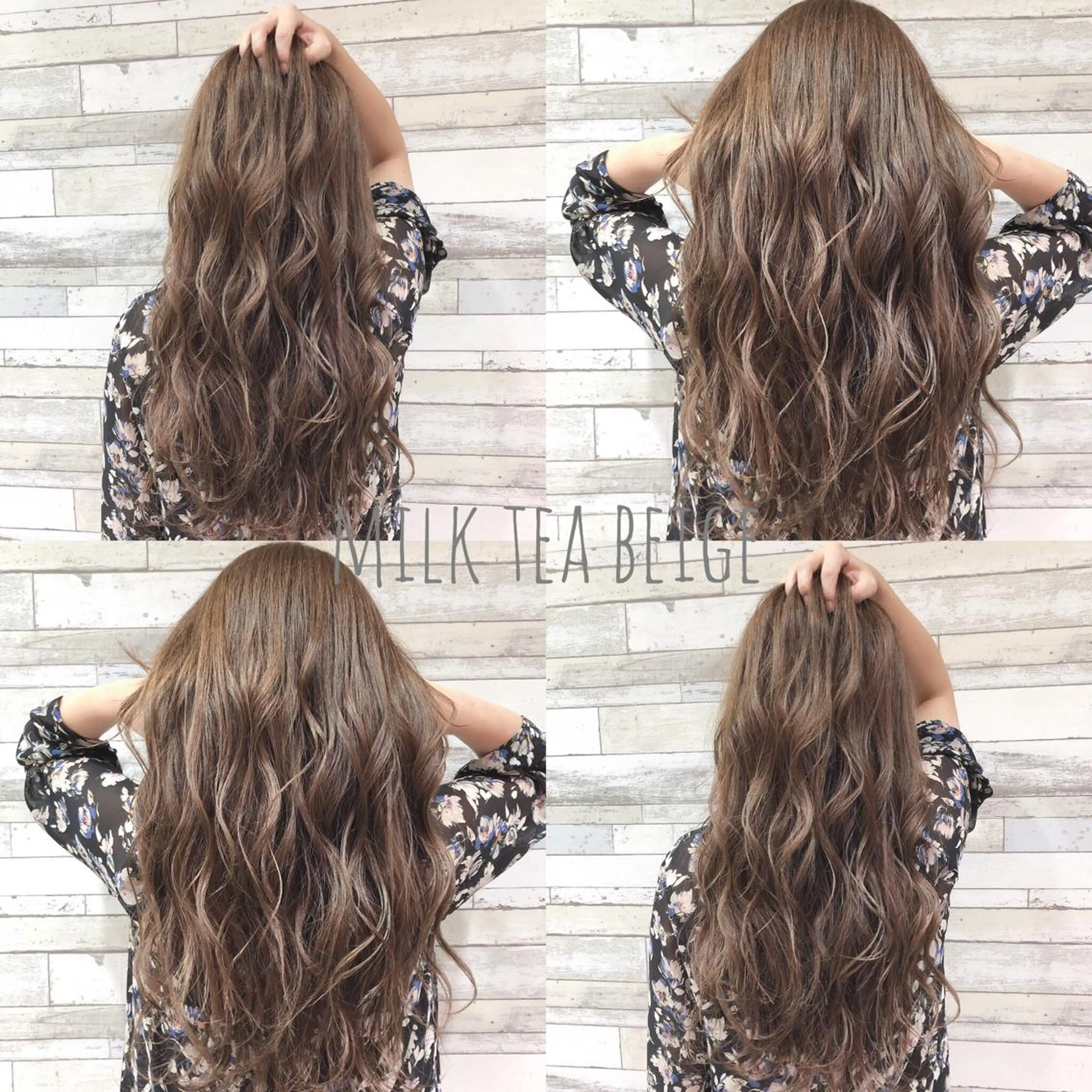 ロング カラー ベージュカラー ミルクティーベージュ 小森 拓哉のヘアスタイル