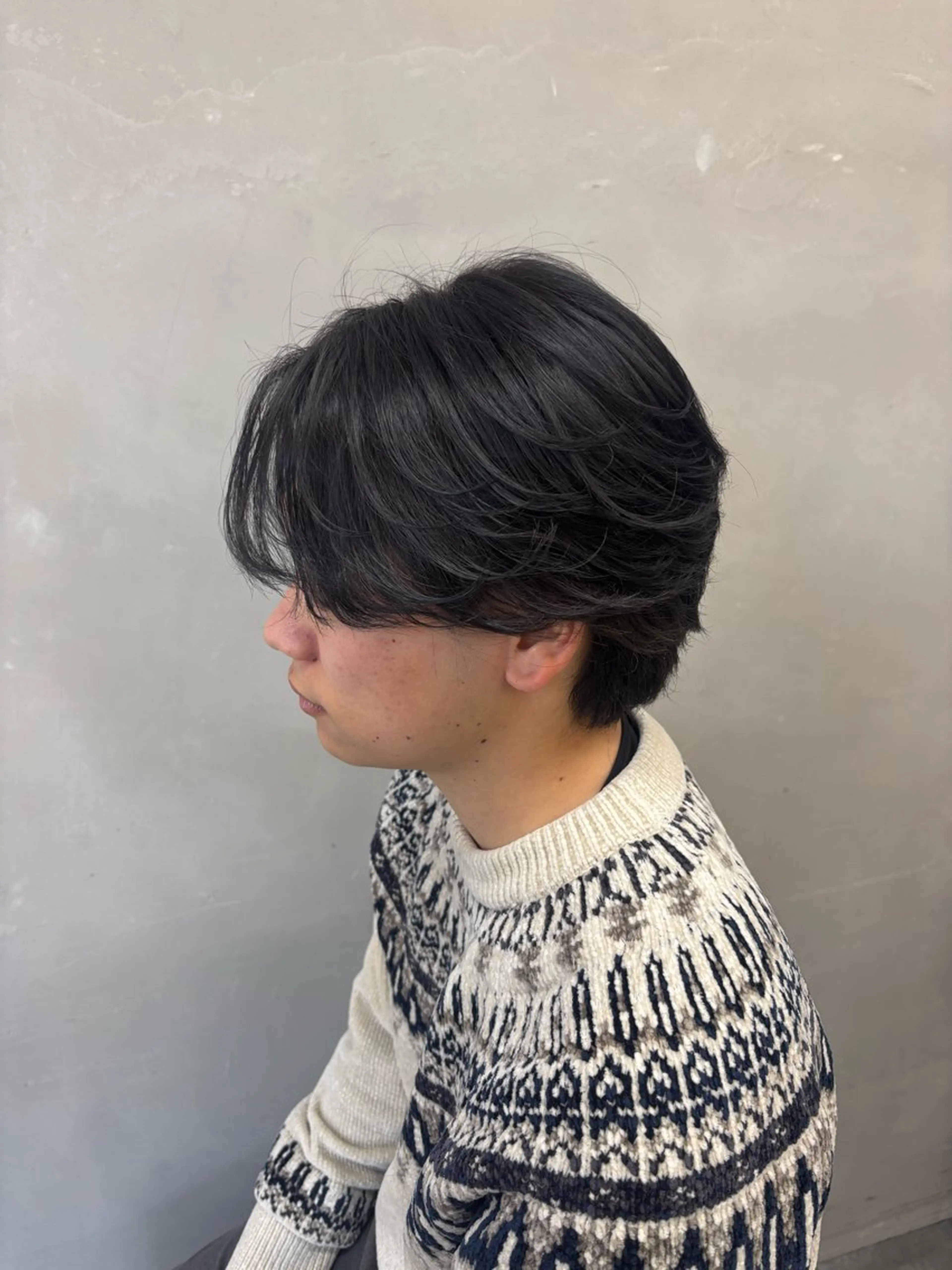 ショート メンズ カット パーマ 鹿児島 TSUBASAのヘアスタイル