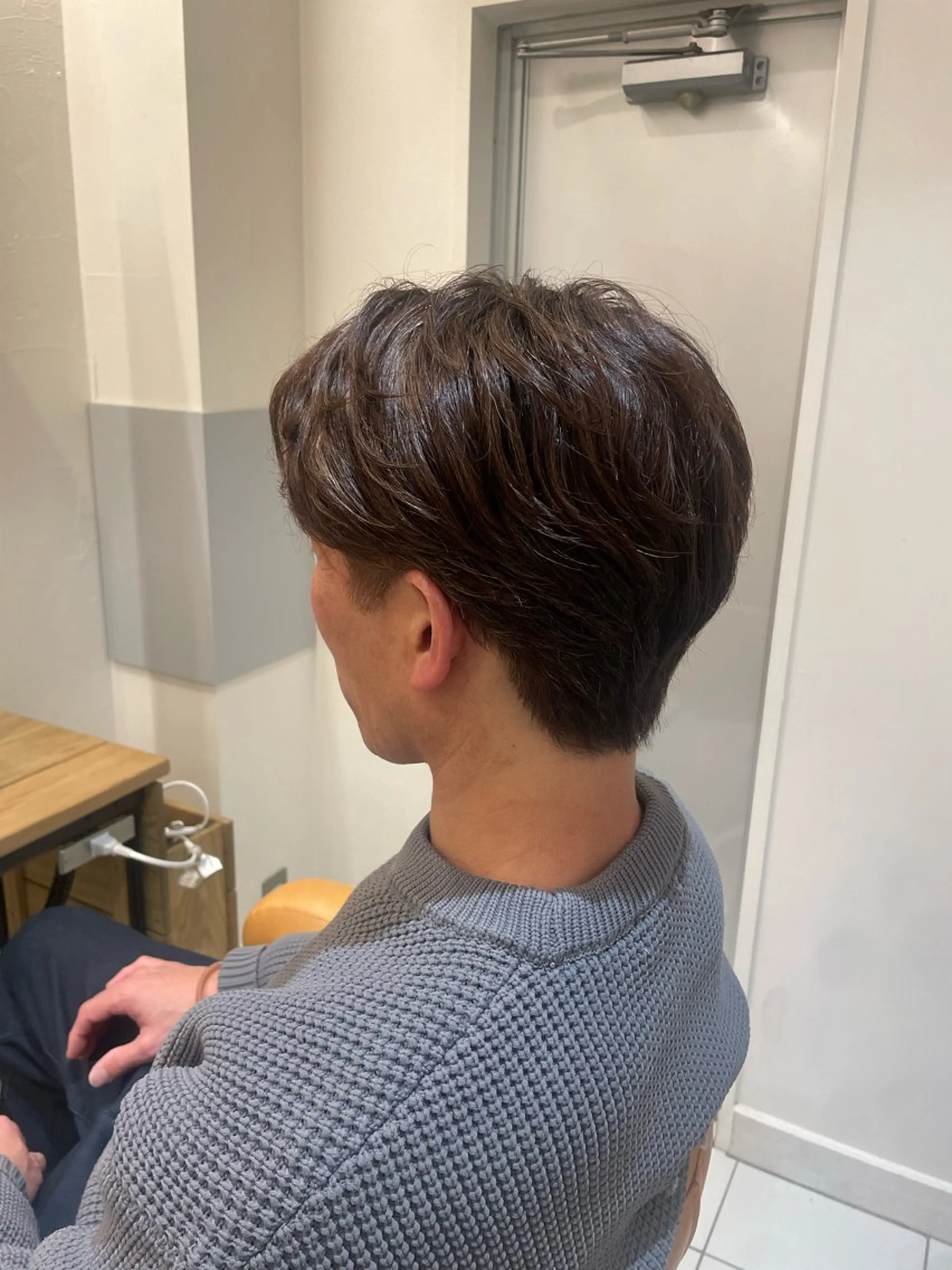 メンズ メンズパーマ カット パーマ 🪸暖色艶カラー/ shiori🫧のヘアスタイル