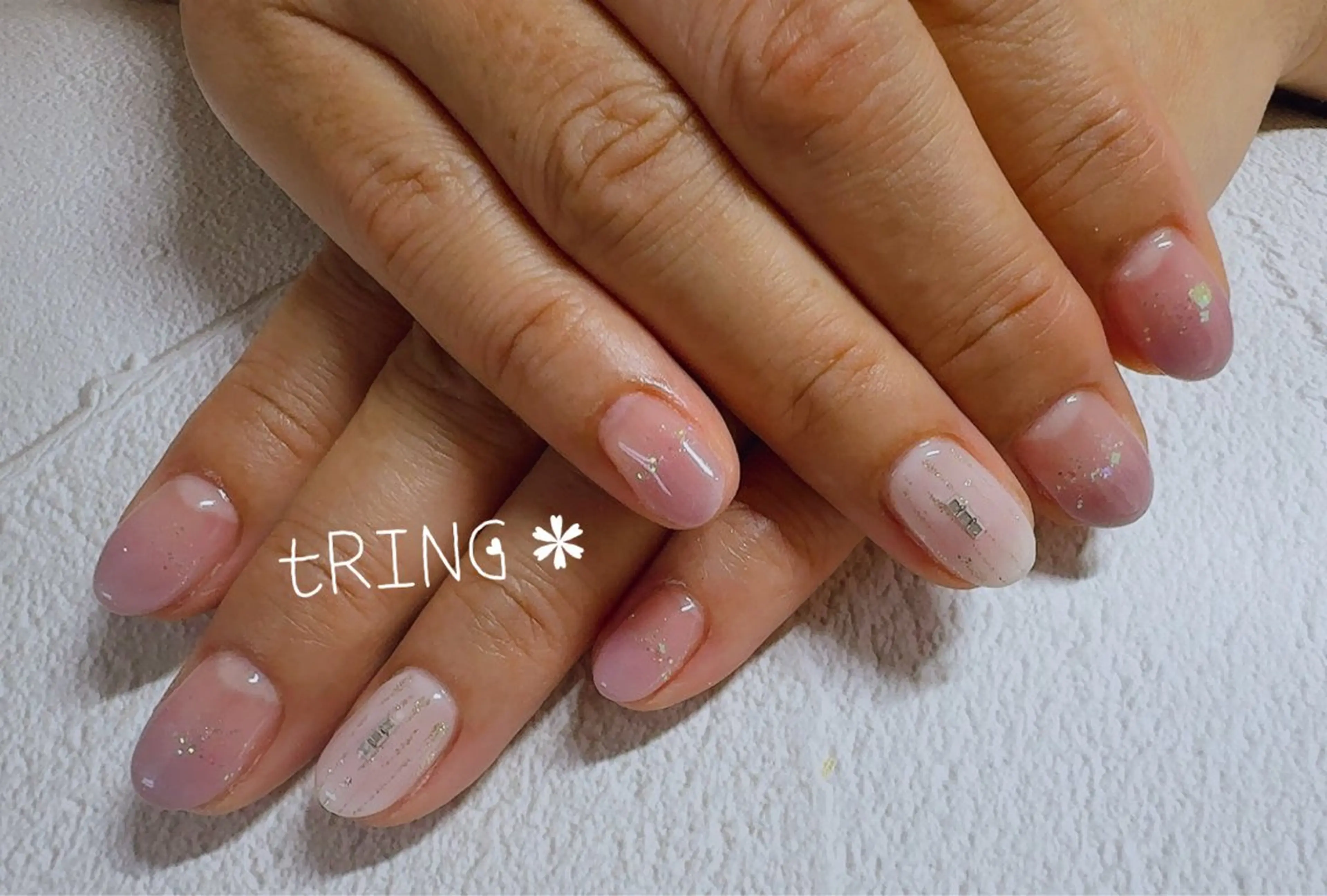 ネイル ハンドネイル tRING＊ しいの木台のネイルデザイン