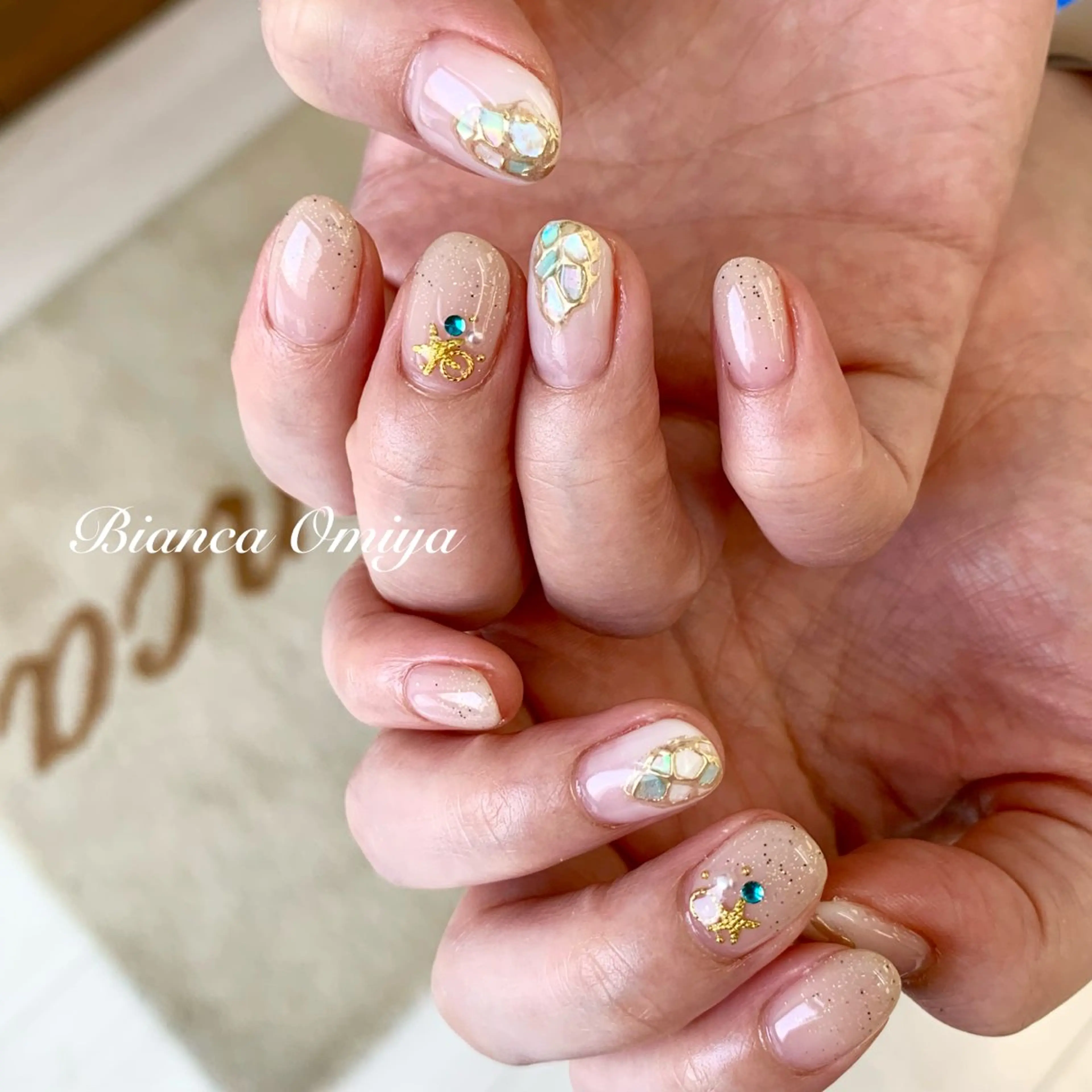 ネイル ハンドネイル ビアンカ大宮ネイル 店長 モリサワのネイルデザイン