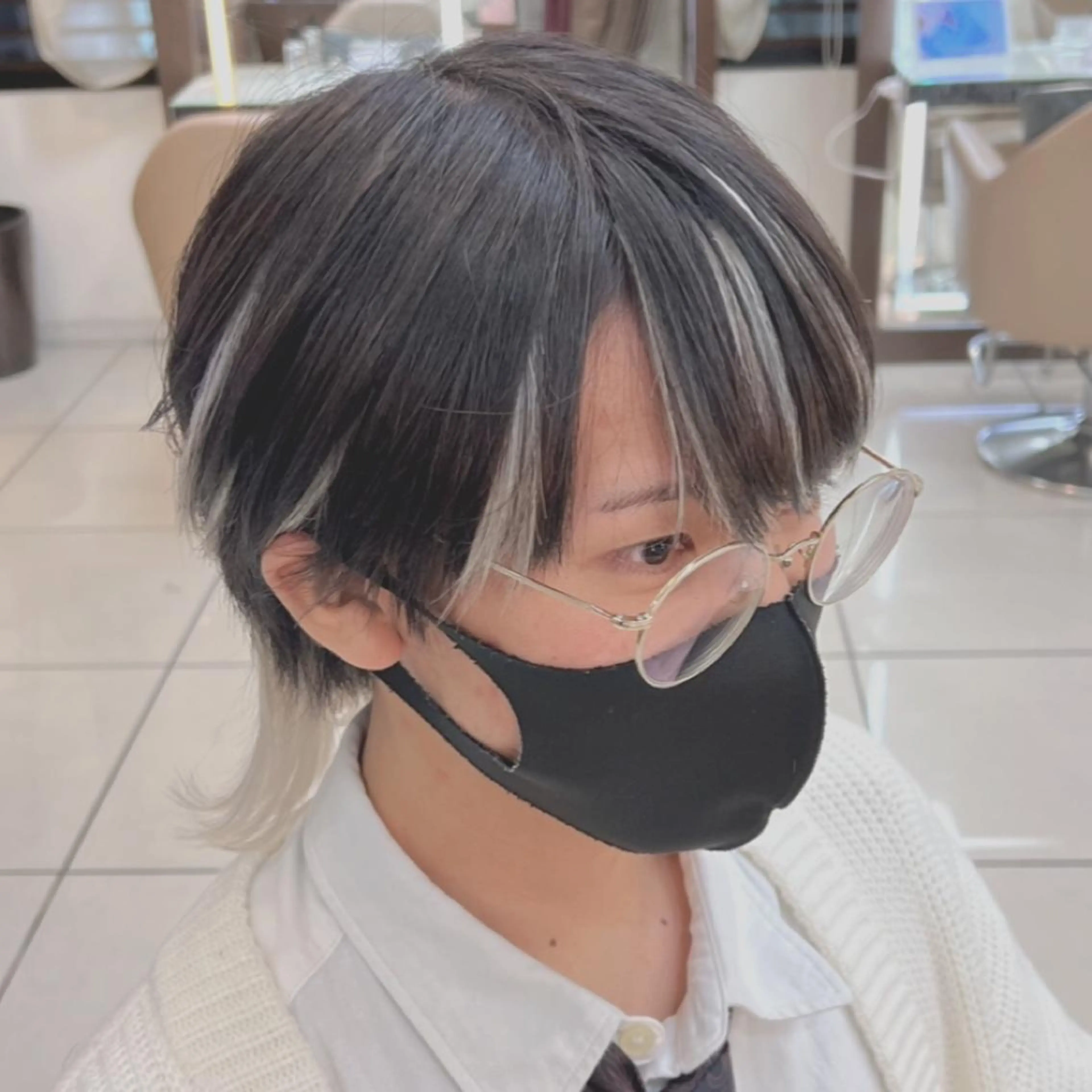 ショート カラー メンズ メンズ特化 センターパート特化のヘアスタイル