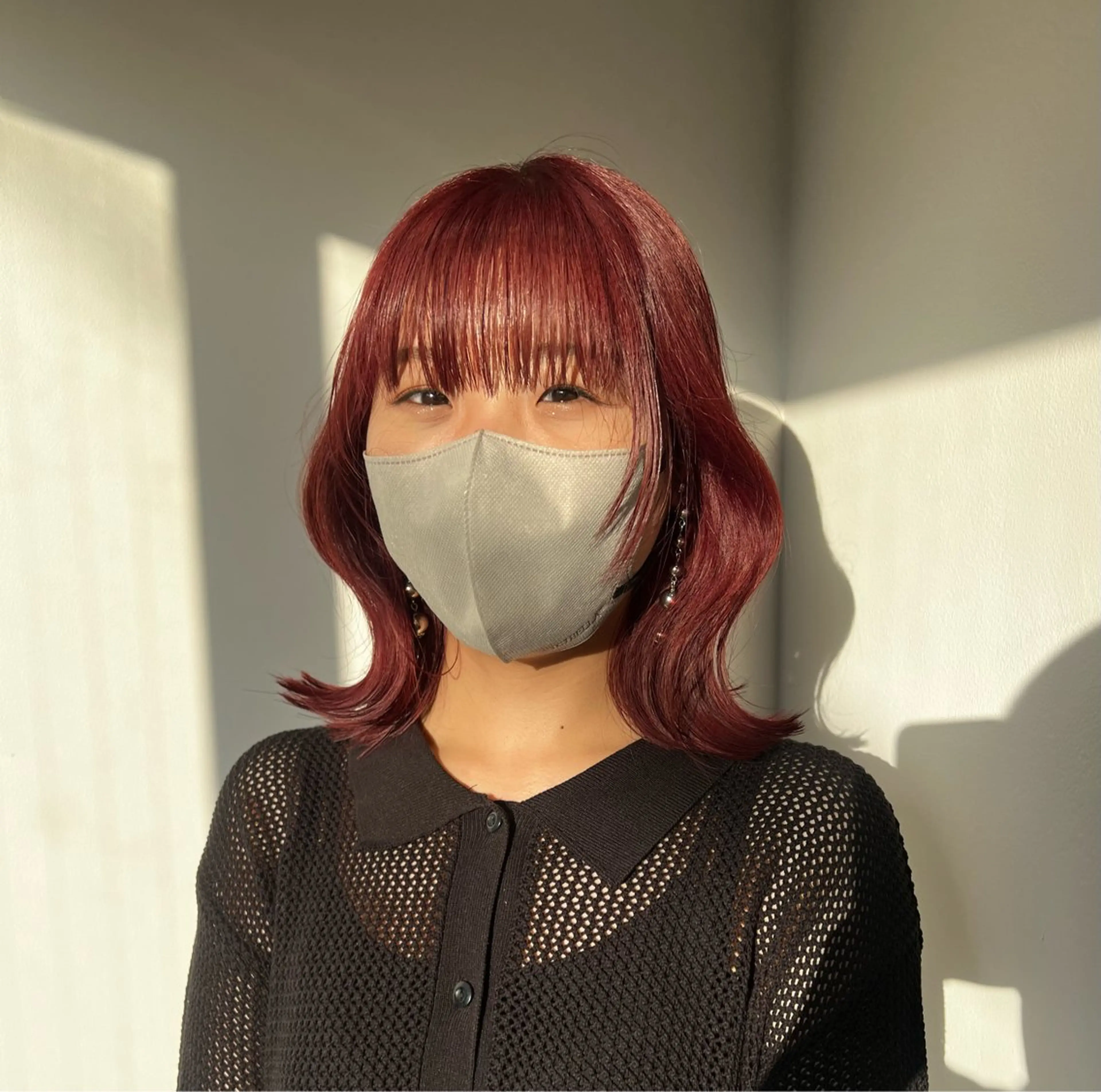 ミディアム 🩶💜寒色カラー/ ゆずほのヘアスタイル