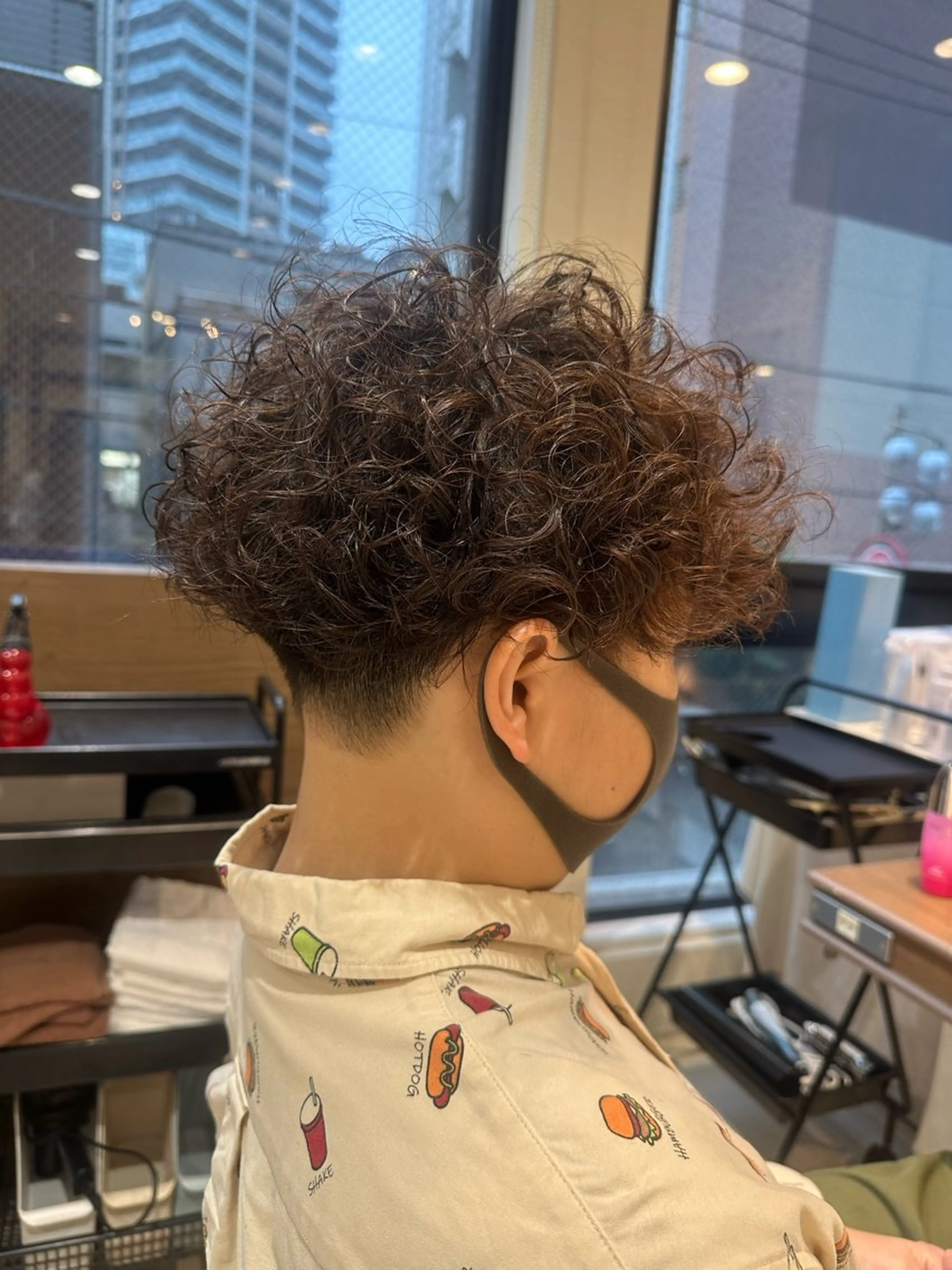 メンズ 刈り上げ パーマ 田畑 あやののヘアスタイル