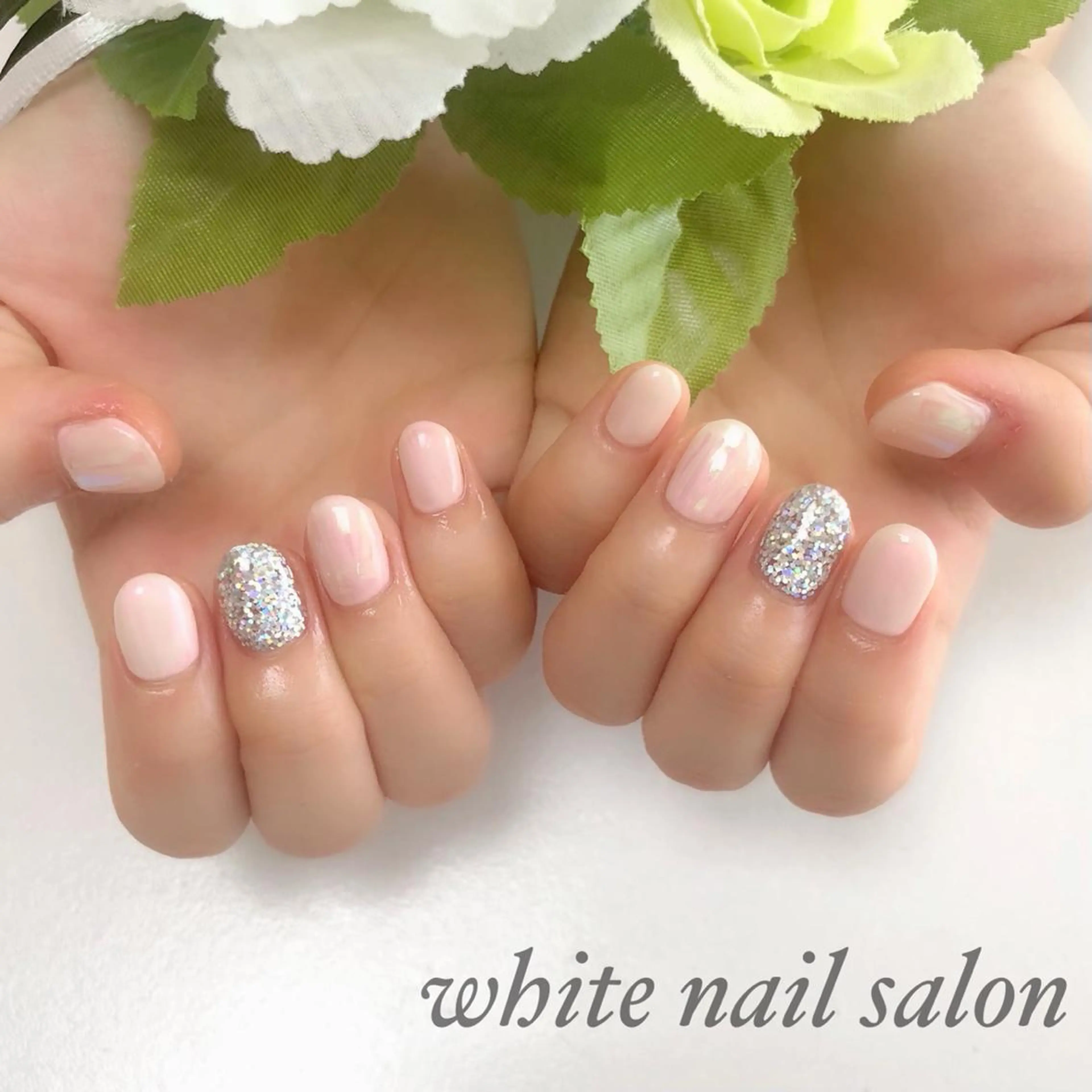 ネイル アートネイル フレンチネイル ジェルネイル ハードジェル 持ち込み ハンドネイル white nail salonのネイルデザイン