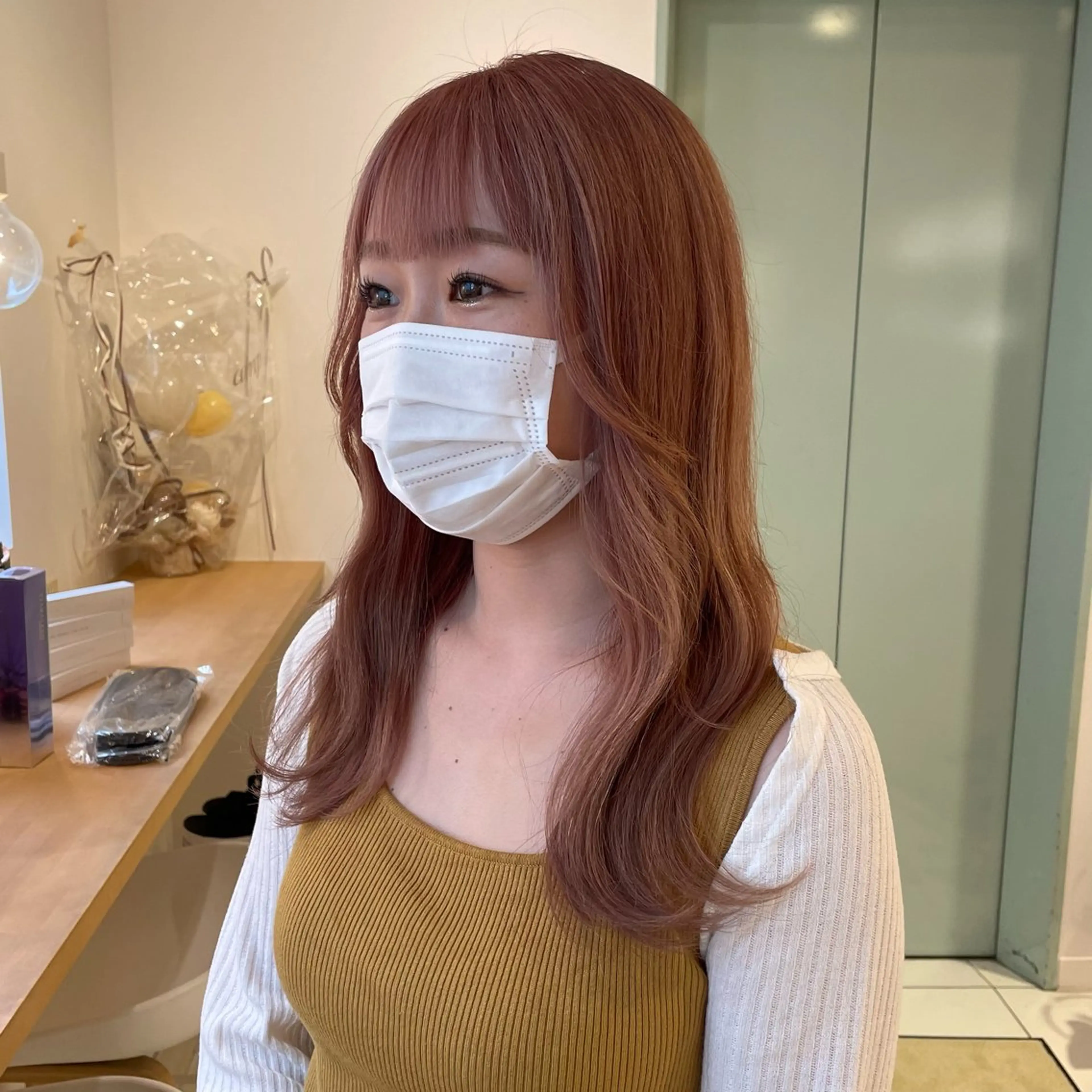 ロング カラー 田口 花葉のヘアスタイル