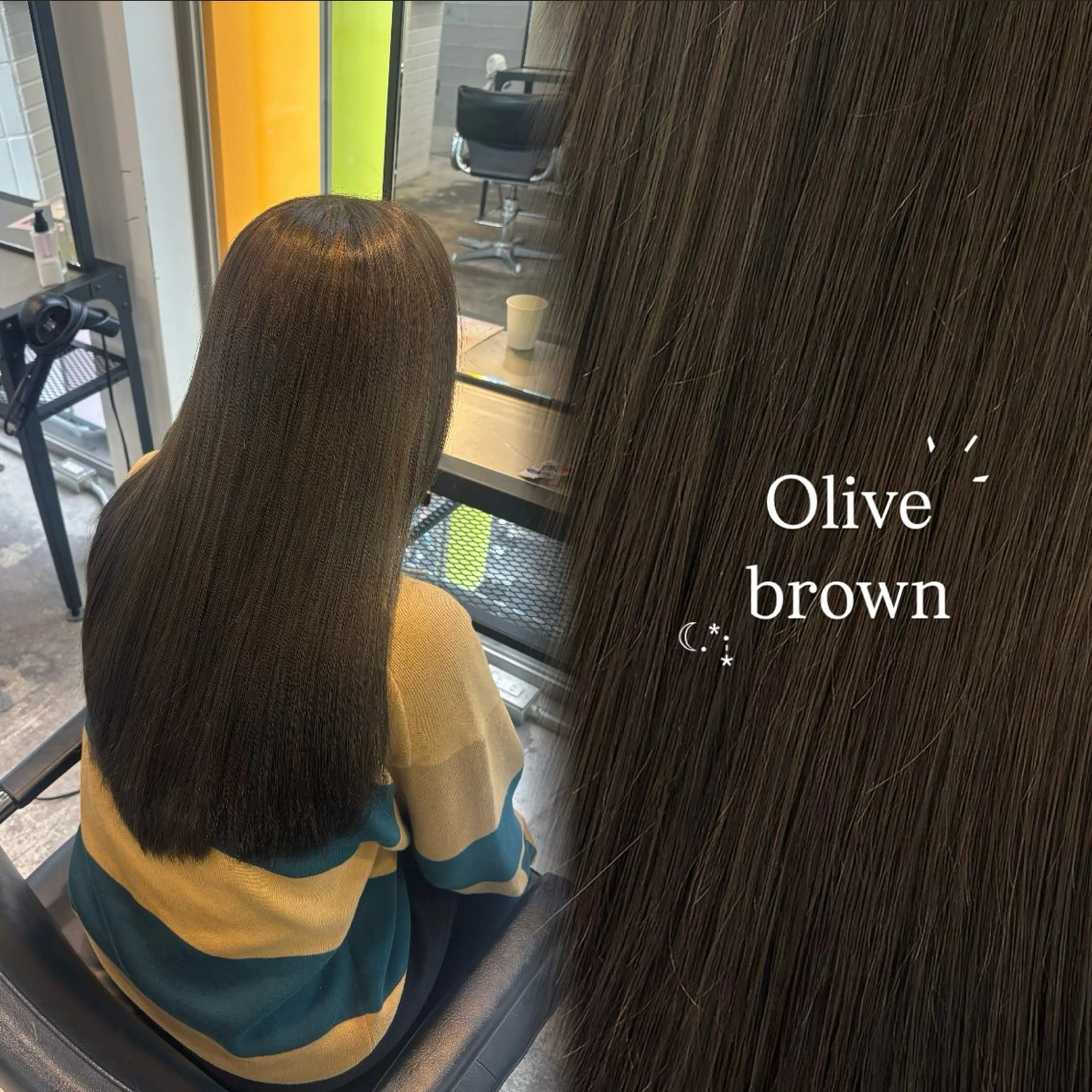 ロング カラー ブラウンカラー オリーブブラウン ハイトーン sala 透明感🎀💭のヘアスタイル