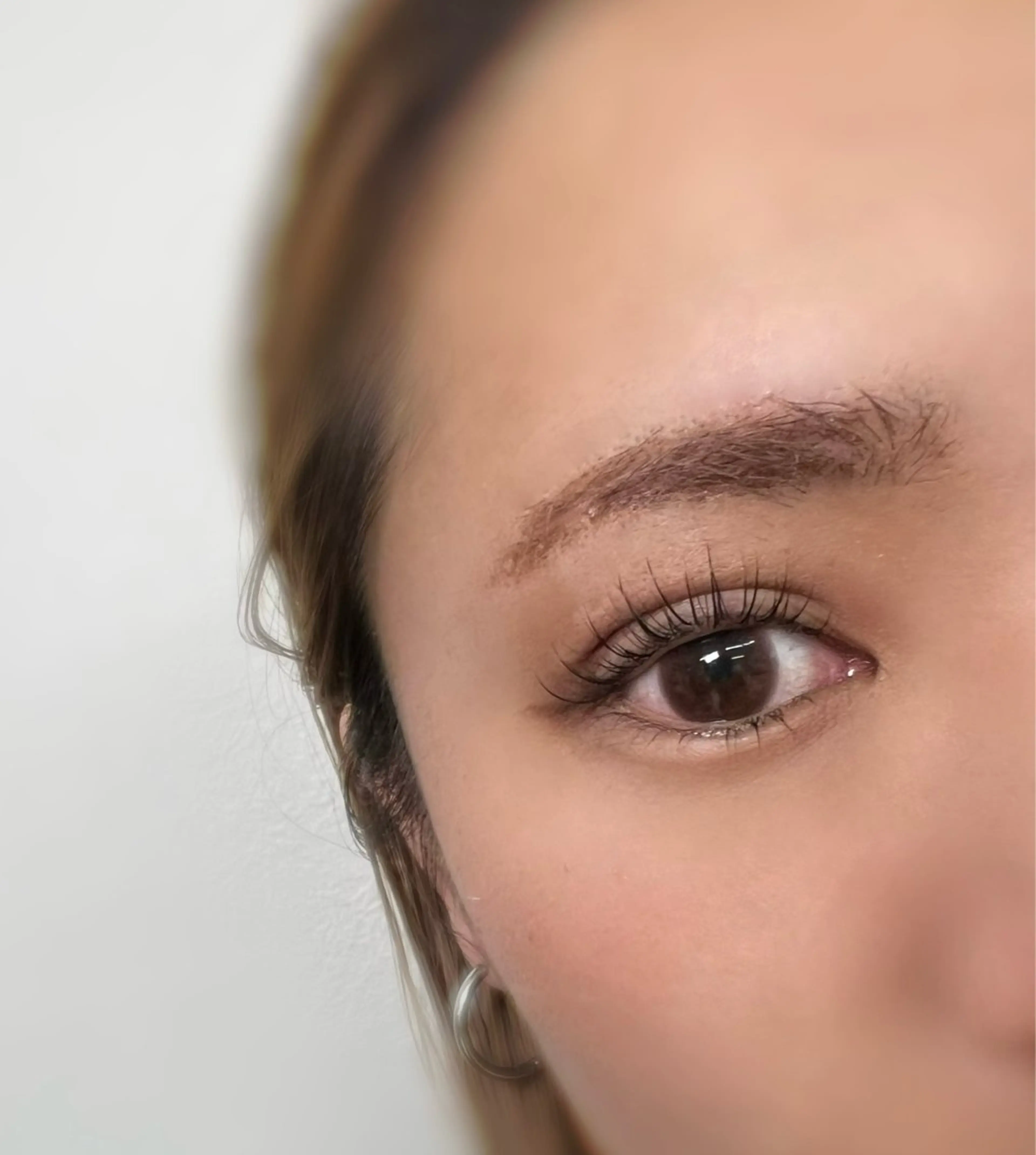 マツエク・マツパ ナチュラル 一重×まつ毛パーマ ワンホンマツエク kaori eyelashのマツエク・マツパデザイン