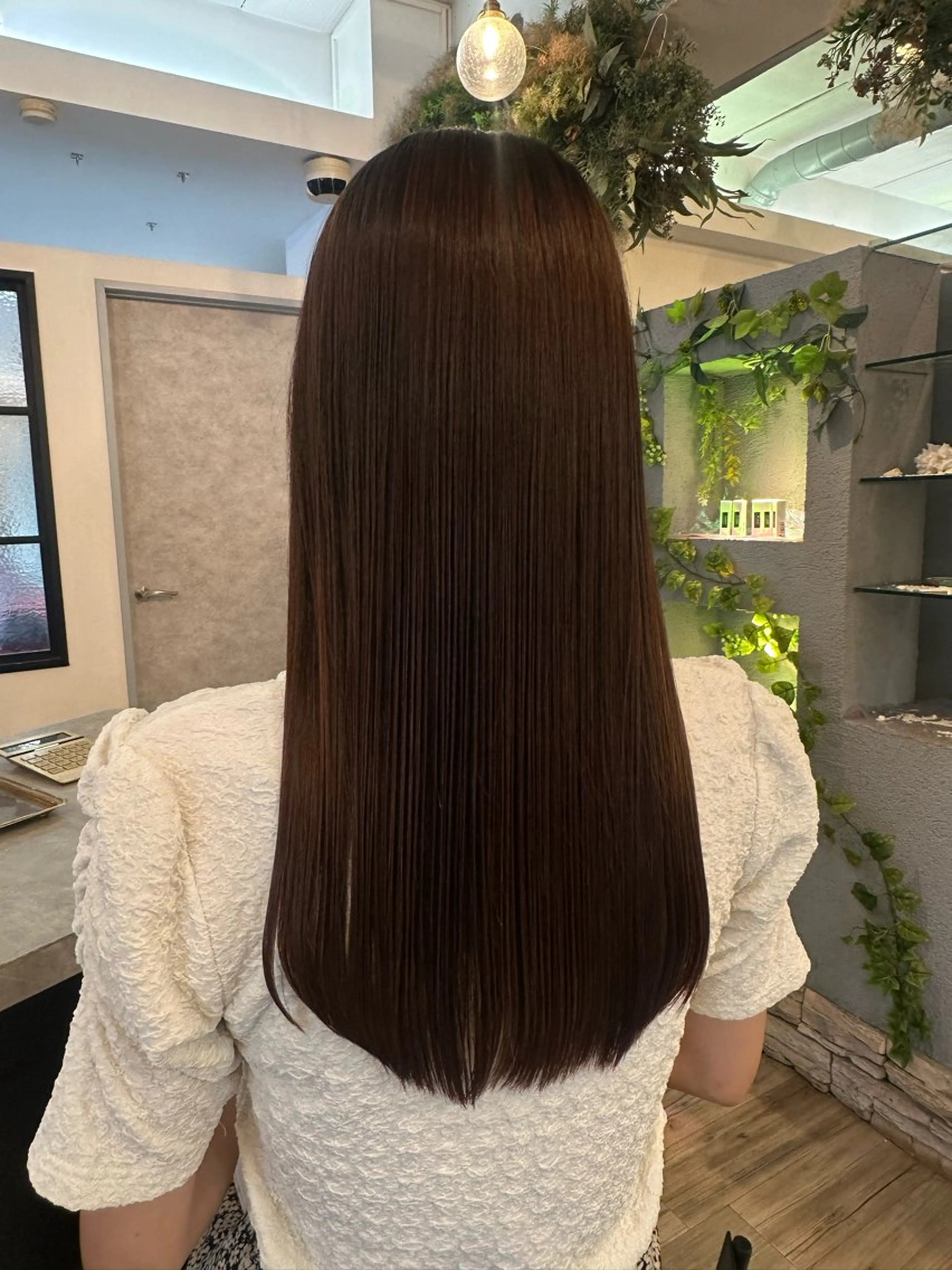 セミロング 縮毛矯正 縮毛矯正 sato ayaka |透明感カラー🫧のヘアスタイル