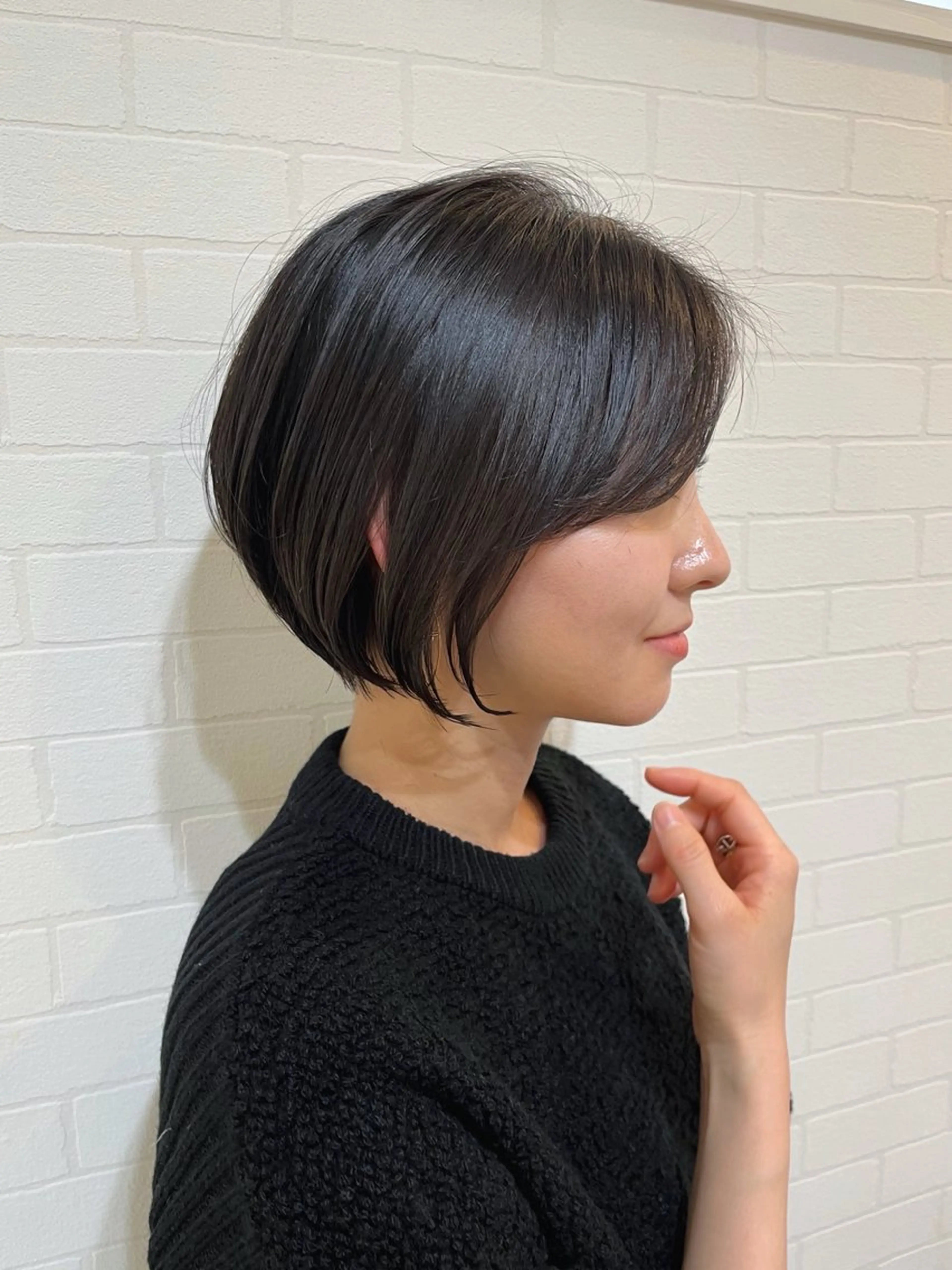 ショート カラー ショートボブ ボブ ショートヘア 植松 茜のヘアスタイル