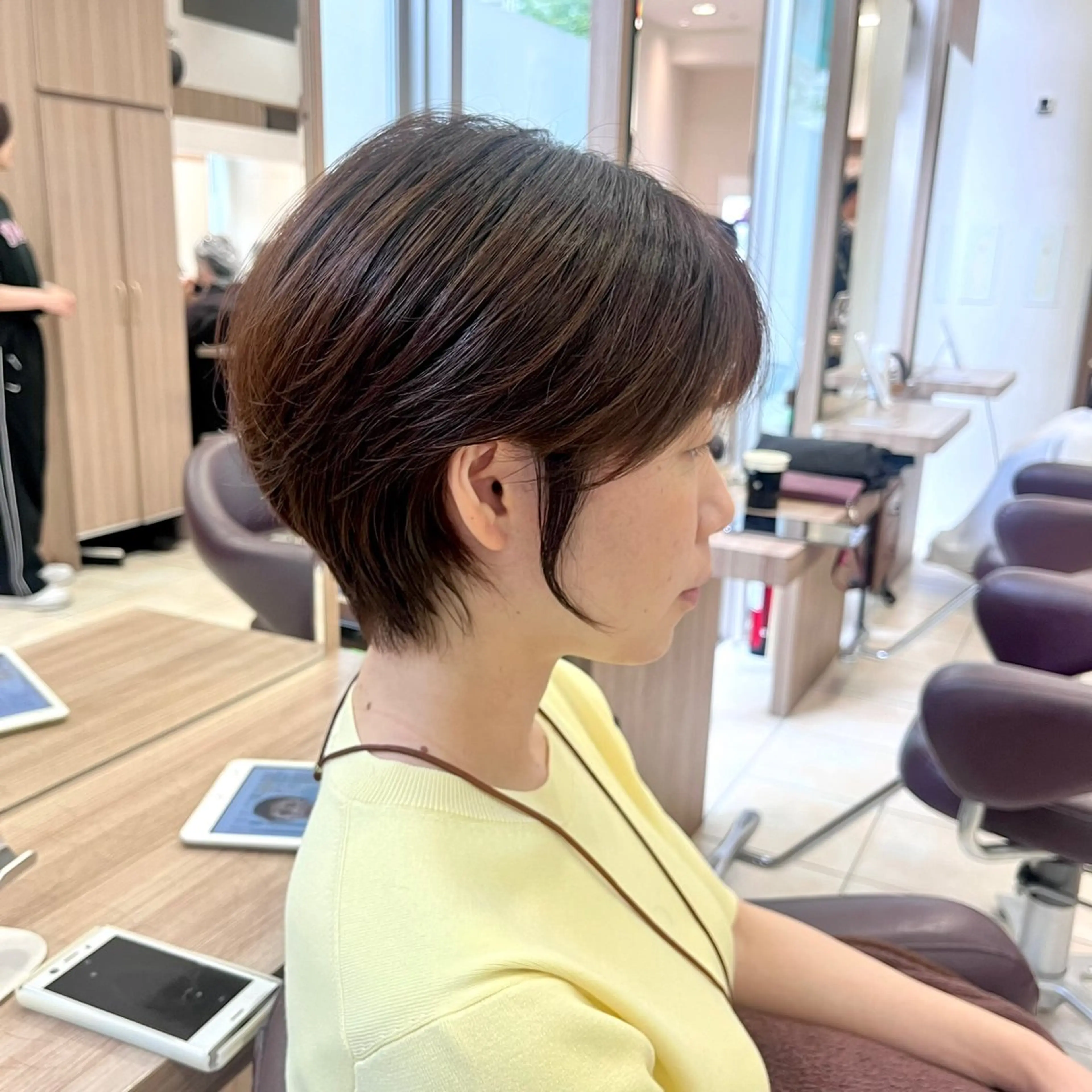 minino平日限定🌼小顔になれる顔周り【ショートor切りっぱなしボブ＋ワンカラー】120分🌼の写真