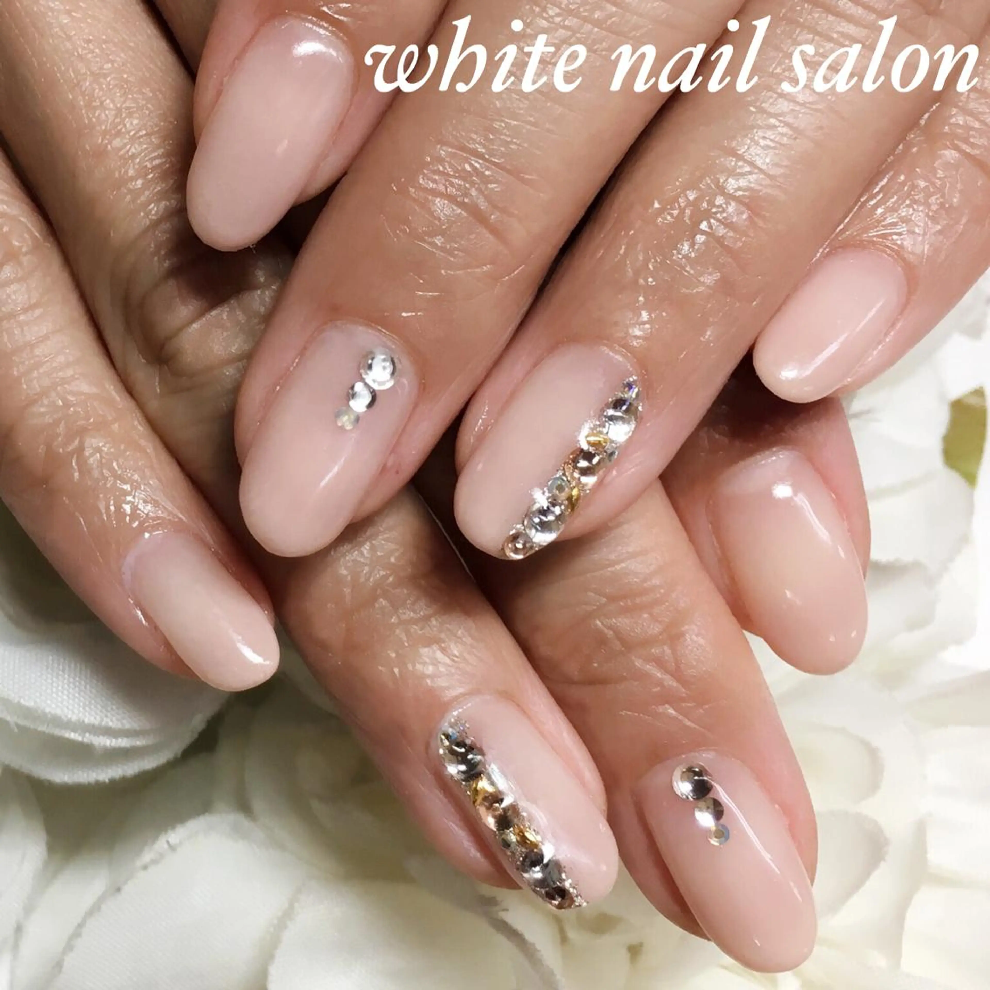 ネイル アートネイル フレンチネイル ジェルネイル オフィスネイル シンプルネイル ハンドネイル white nail salonのネイルデザイン