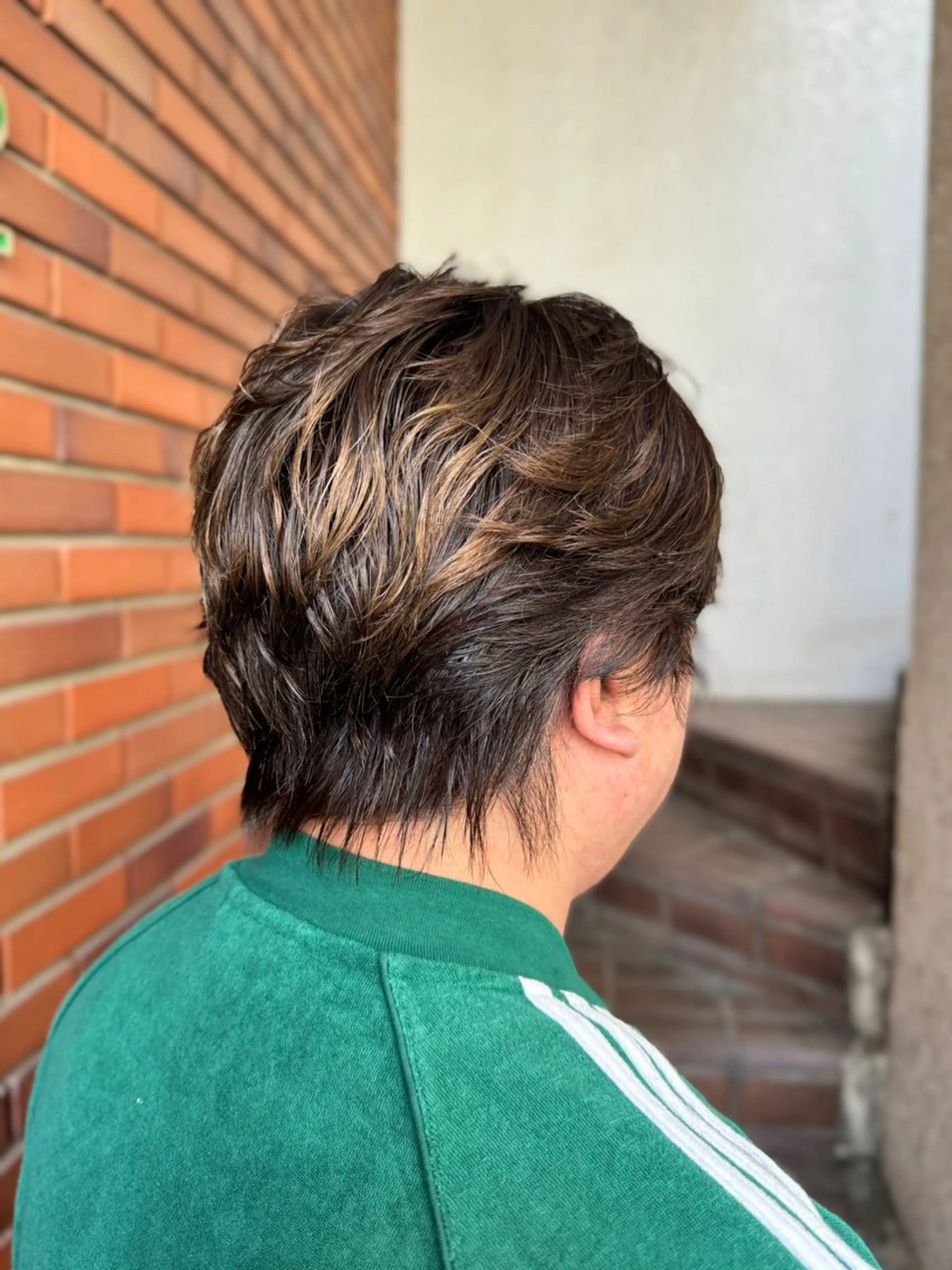 ショート メンズ フェザーパーマ メンズパーマ ふくおか ななのヘアスタイル