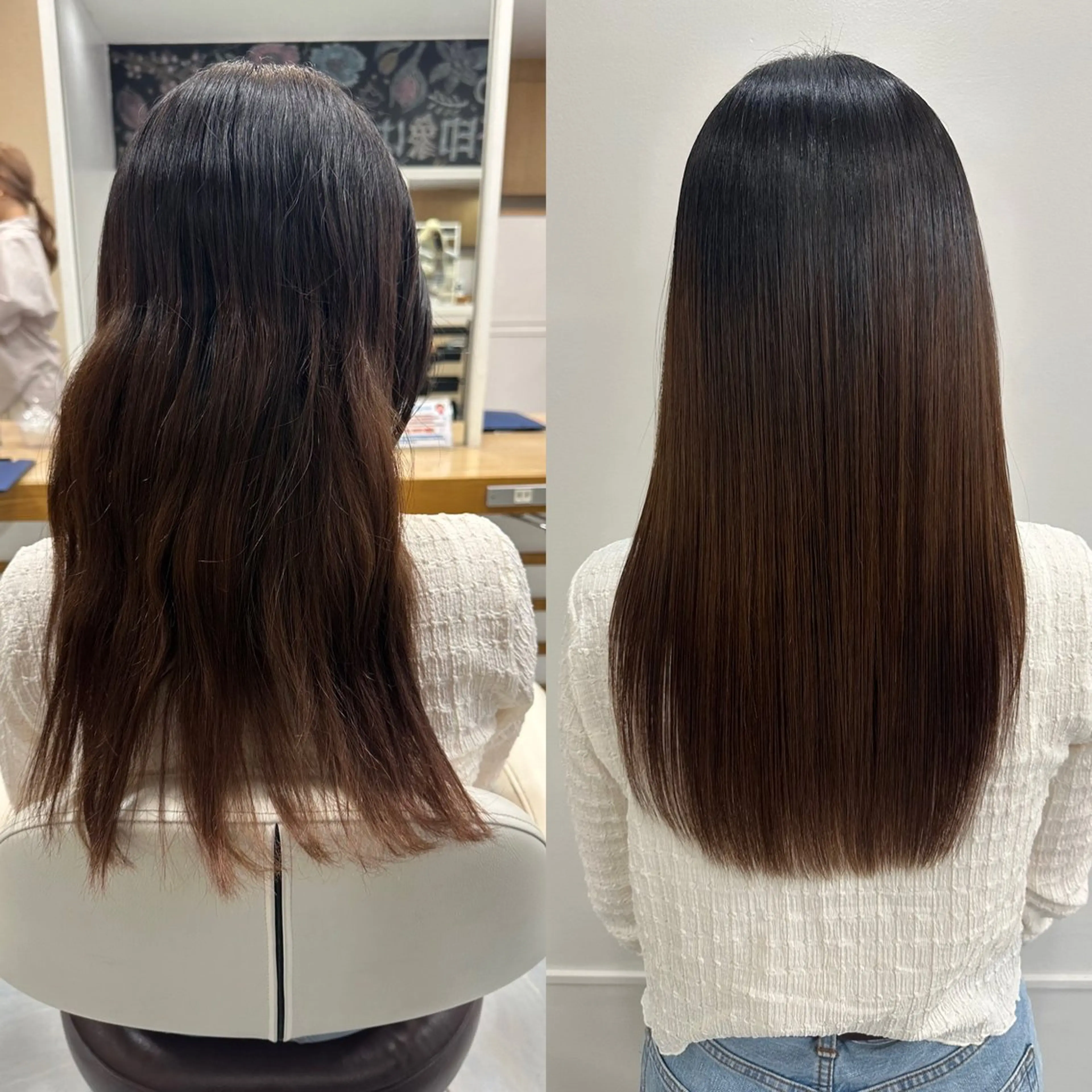 ロング パーマ カット 縮毛矯正 トリートメント 髪質改善/縮毛矯正 /ブリーチ矯正/岡部のヘアスタイル