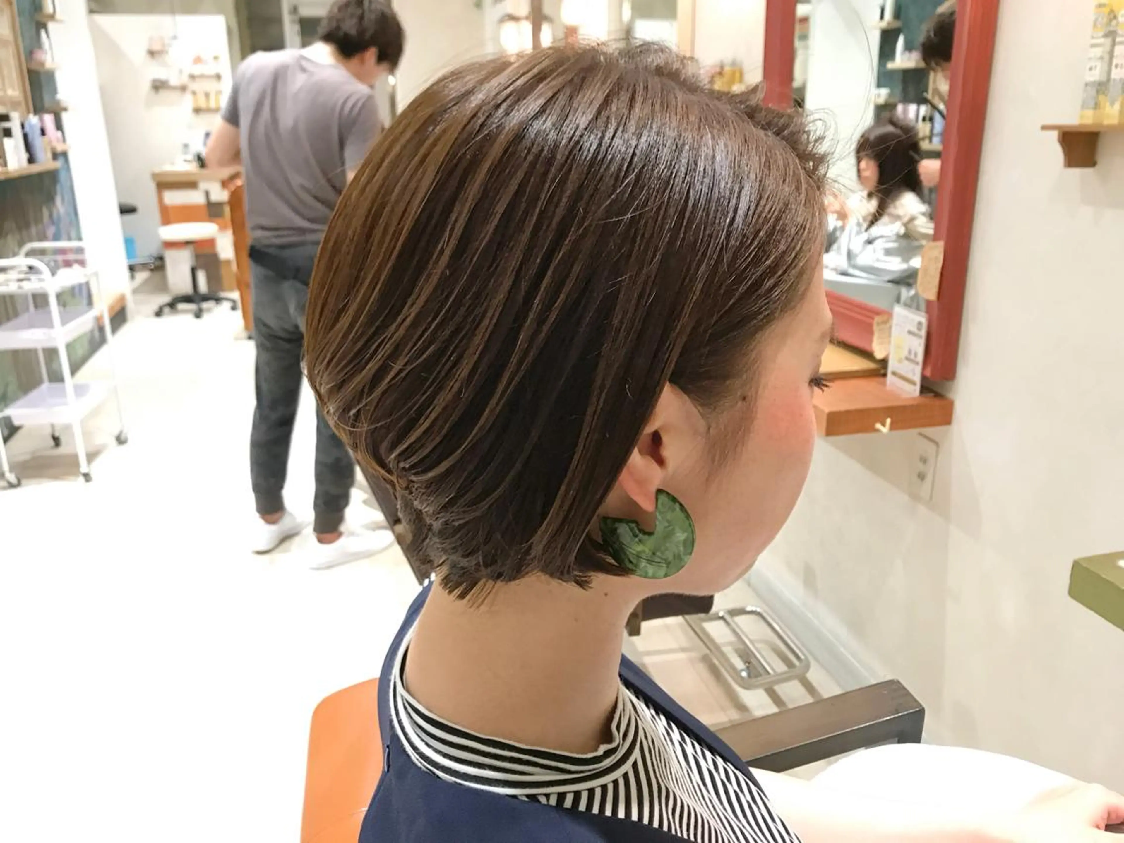 ショート カラー ショートボブ ボブ ショートヘア メンズ指名多数!! SiLO 田島のヘアスタイル