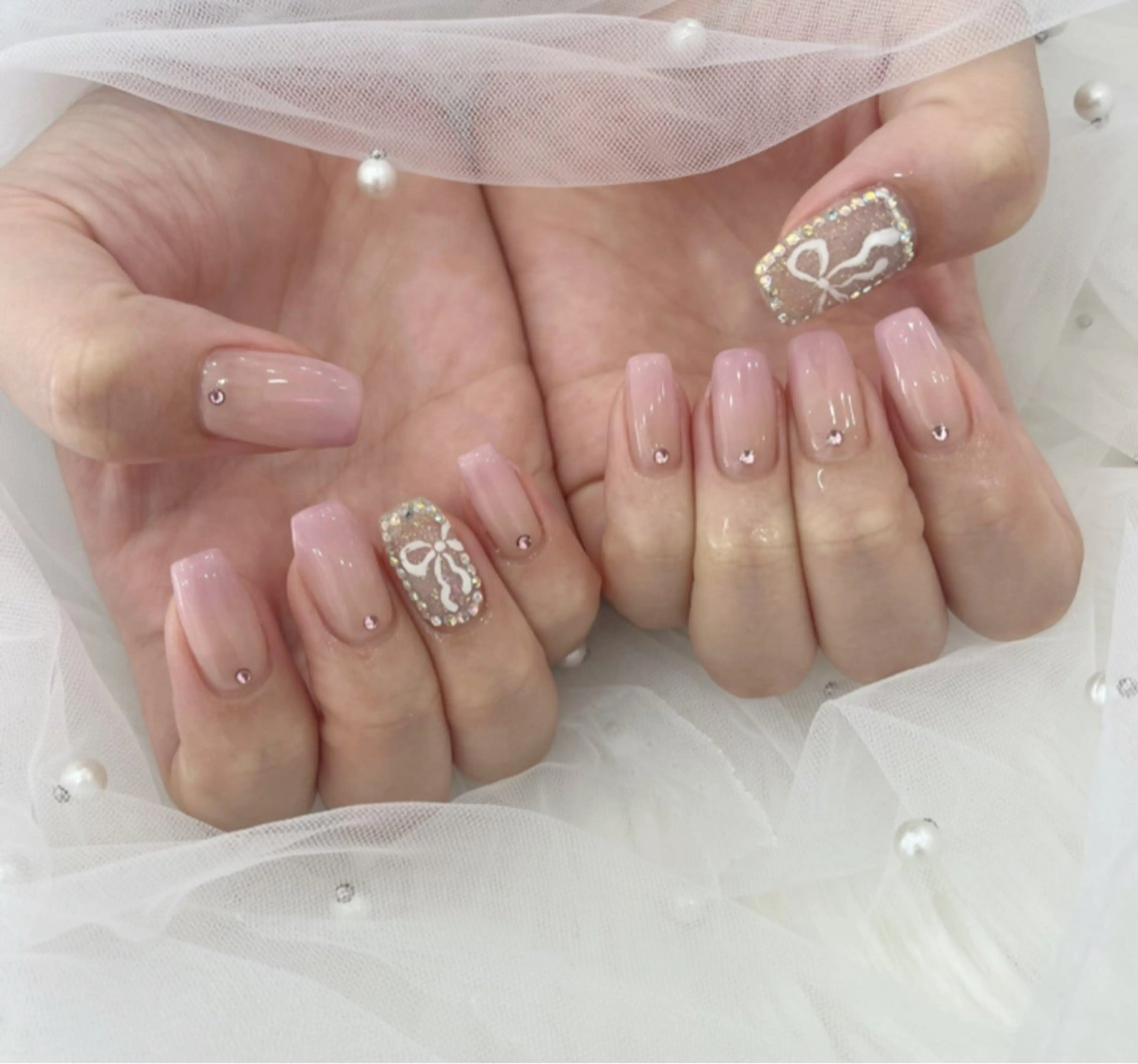 ネイル 長さ出し フットネイル ジェルネイル 韓国ネイル マグネットネイル #Amin所属・#Amin nail salonのネイルデザイン