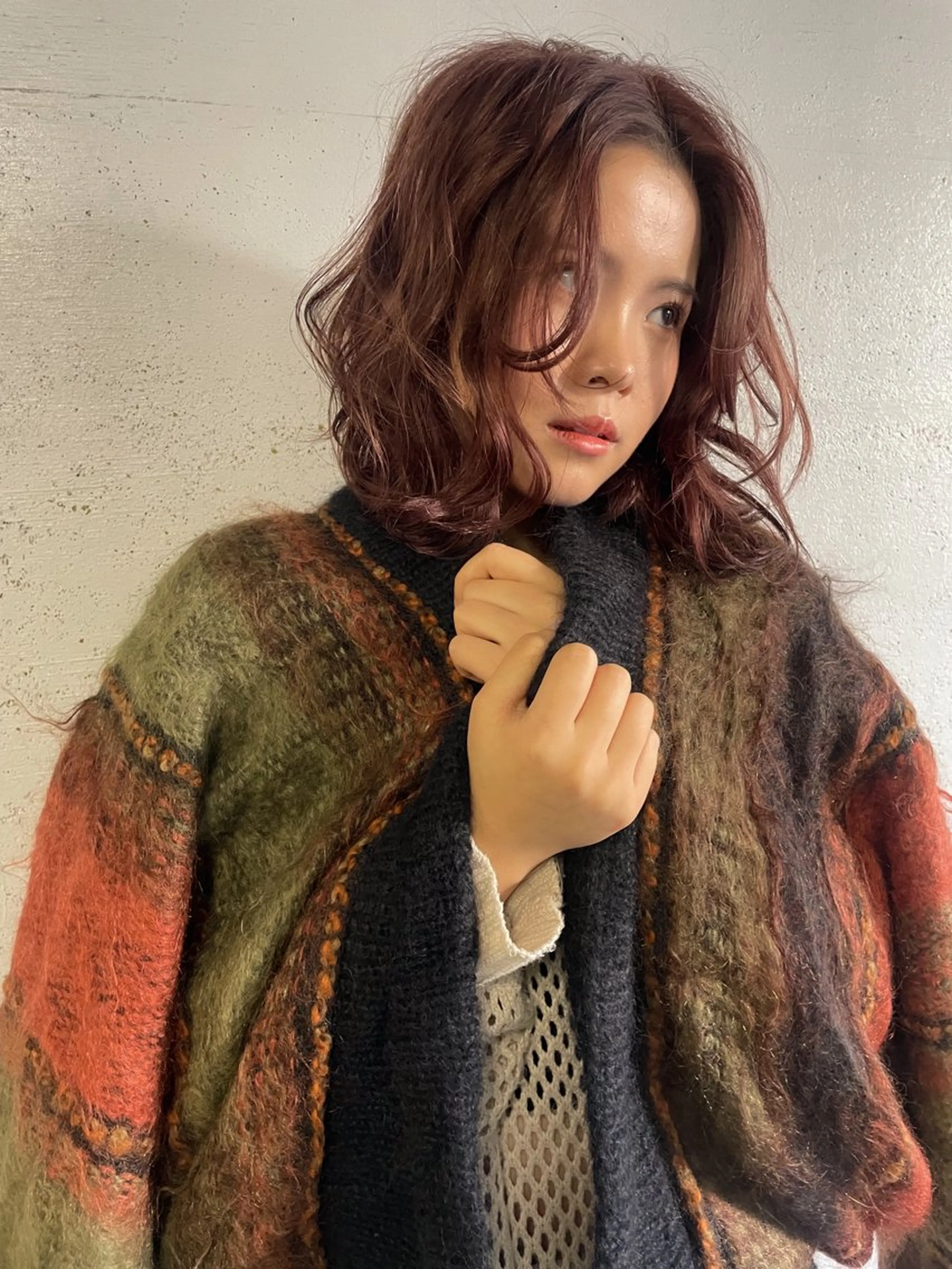 ミディアム ボブカットモデル/パ ーマ/harunaのヘアスタイル