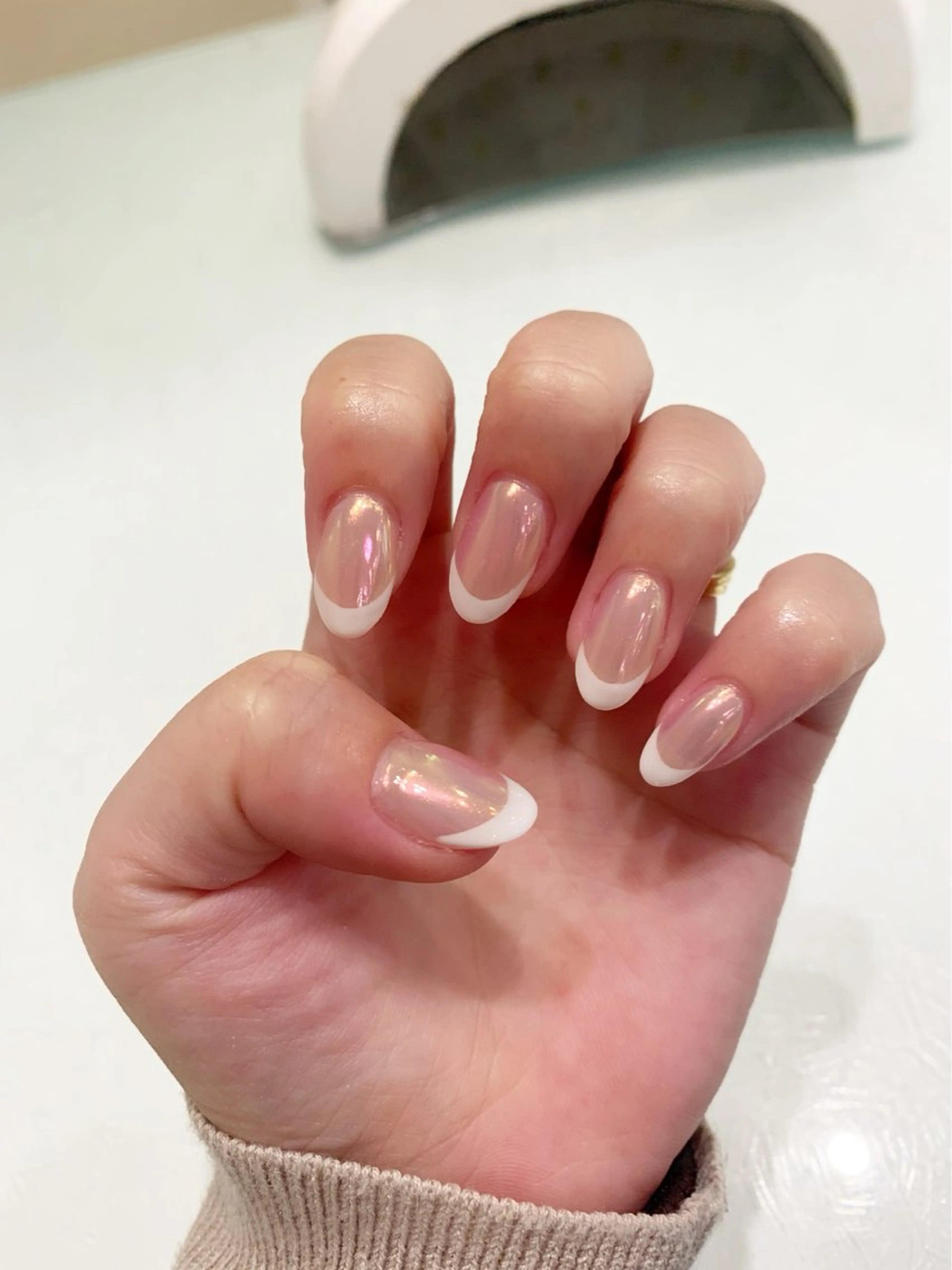 ハンド💅フレンチベース有りオフなしの写真