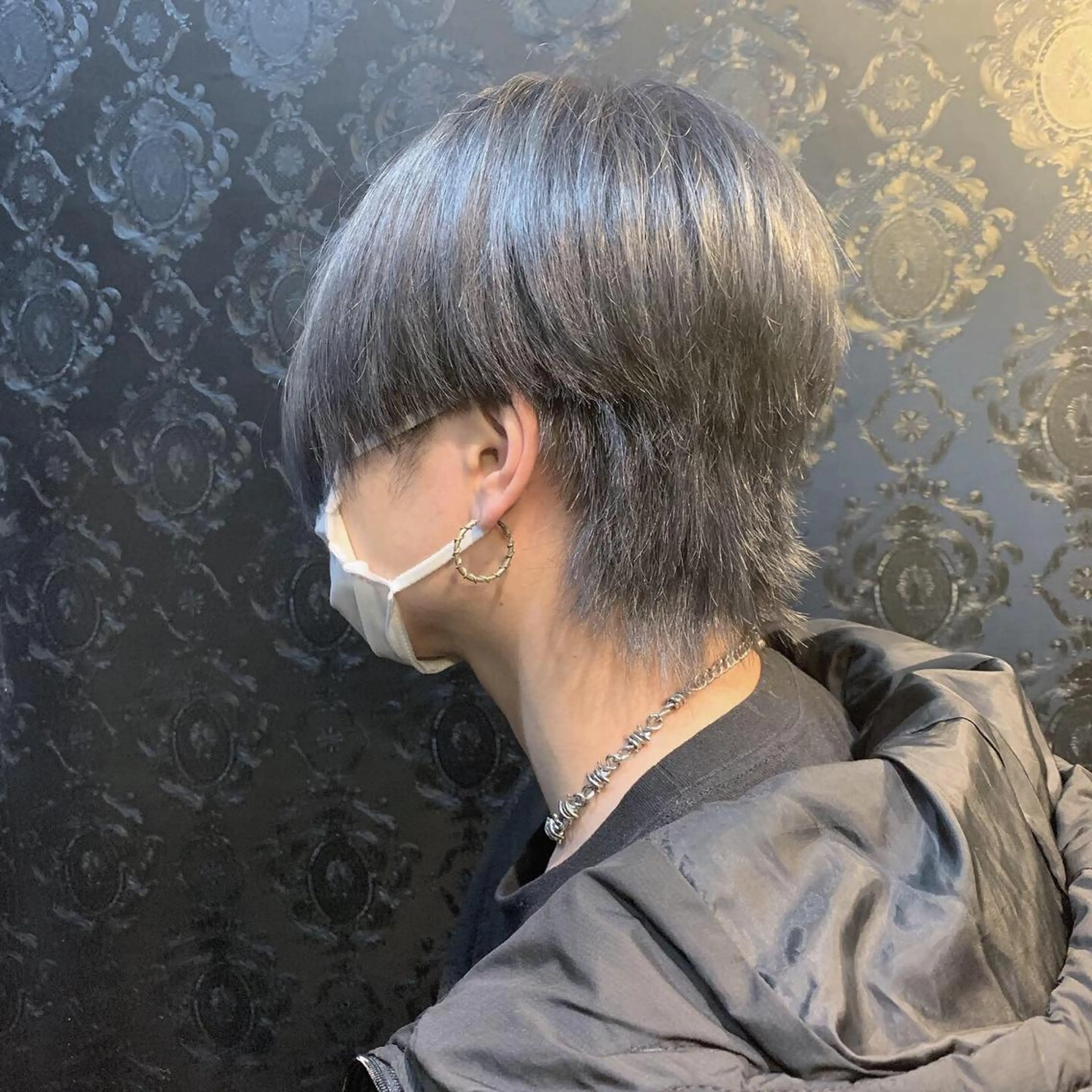 カラー メンズ メンズウルフカット ウルフカット ヘアカラー 井川 倖太のヘアスタイル