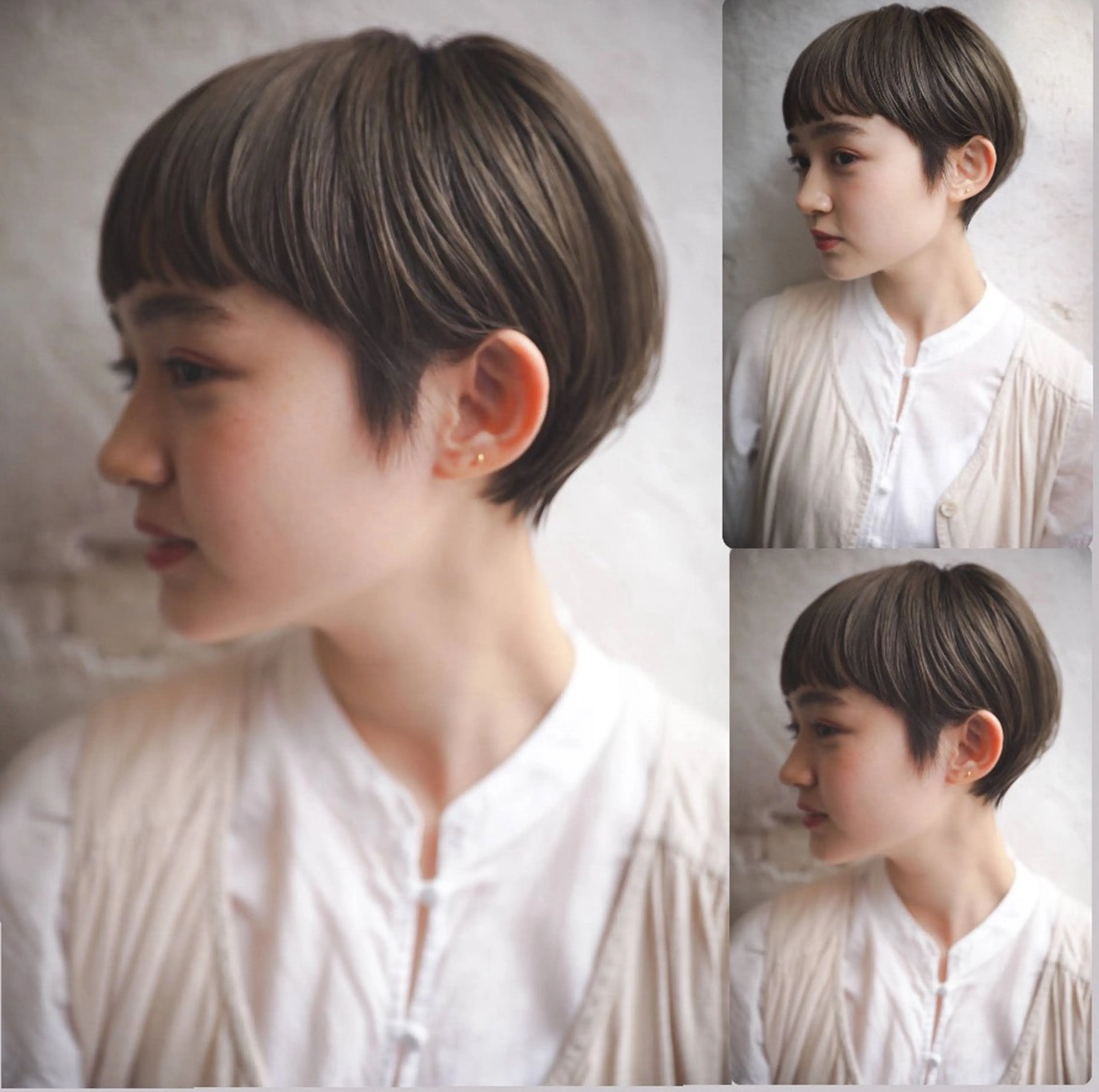 ショート カラー 丸みショート ショートヘア トリートメント ショートヘア特化 岡安優太のヘアスタイル