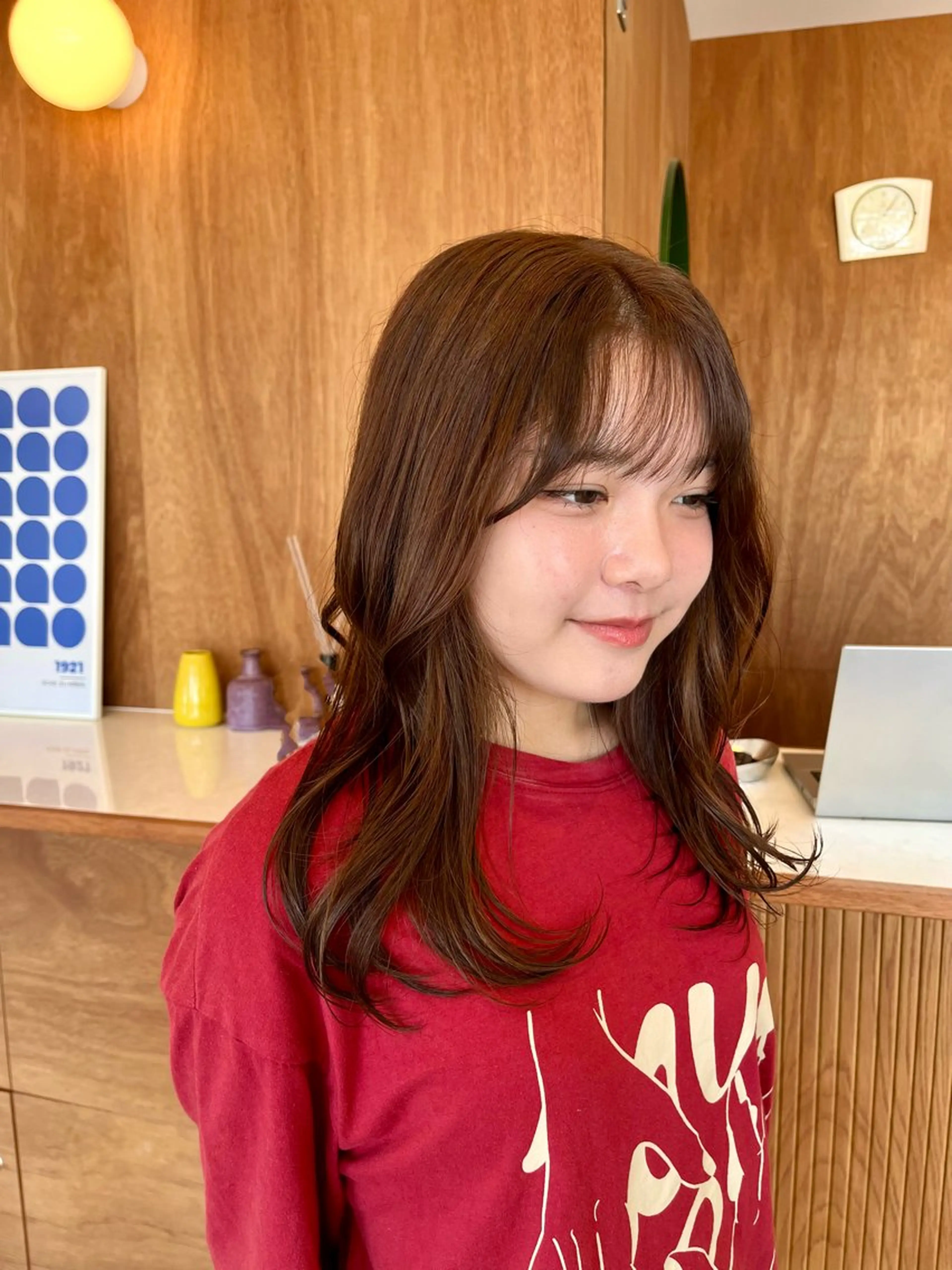 ミディアム ヘアカラー LOBBY HIMERIのヘアスタイル