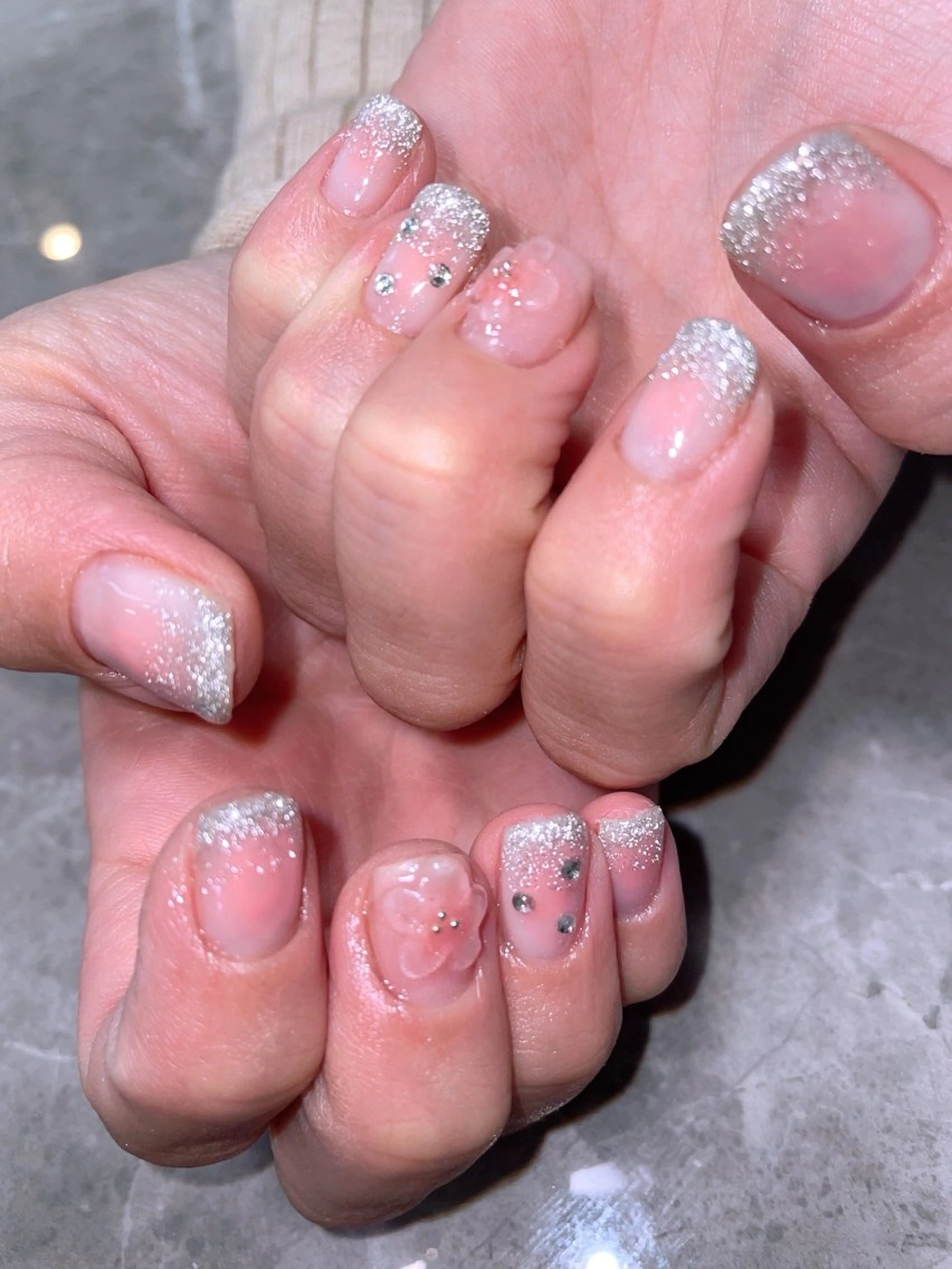 ネイル ピンク 春ネイル 二上みつえ【紫波町/自宅ネイルサロン】所属・二上 みつえのネイルデザイン