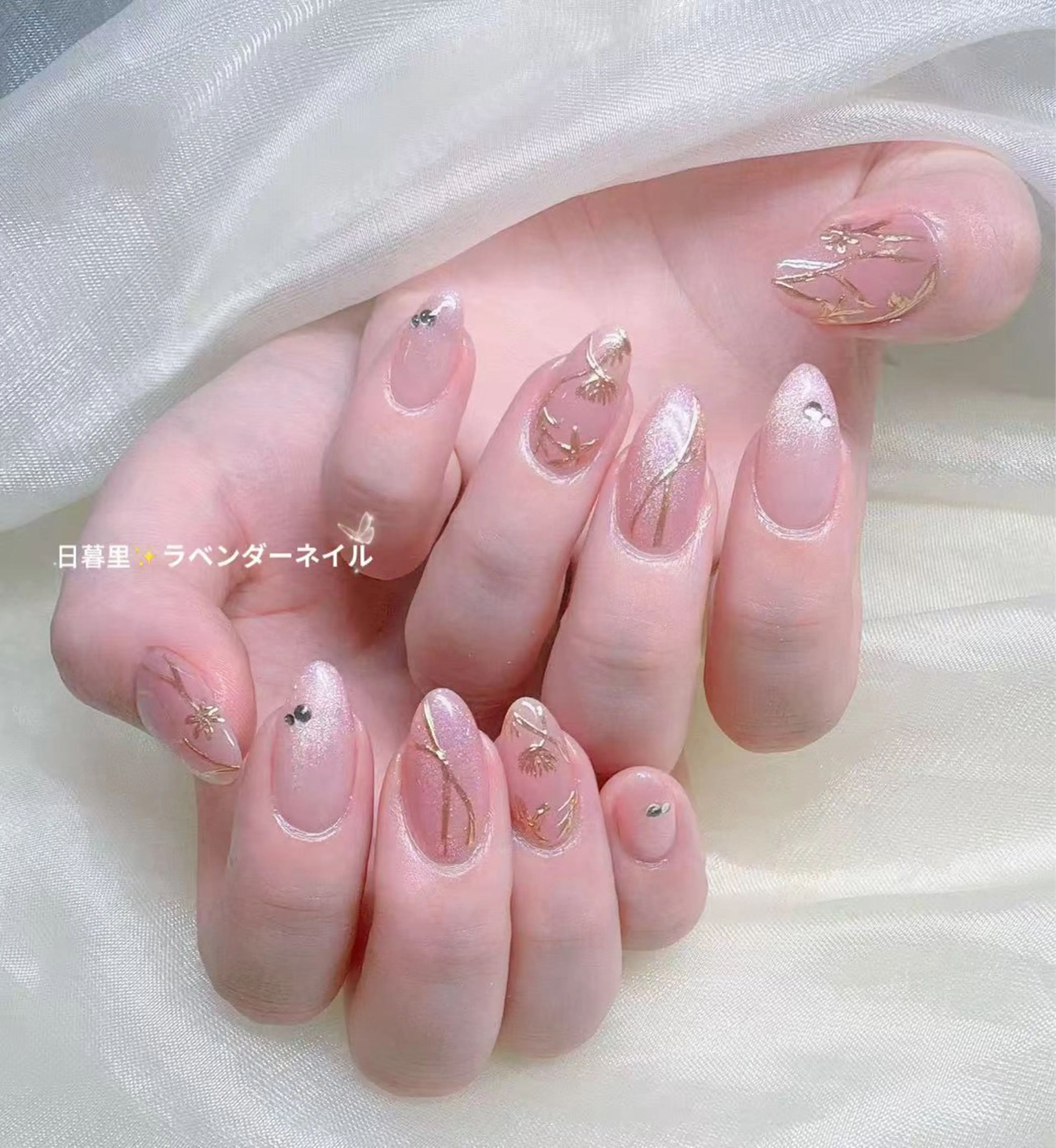 ネイル ラベンダー💖日暮里 ルル💖ネイルのネイルデザイン