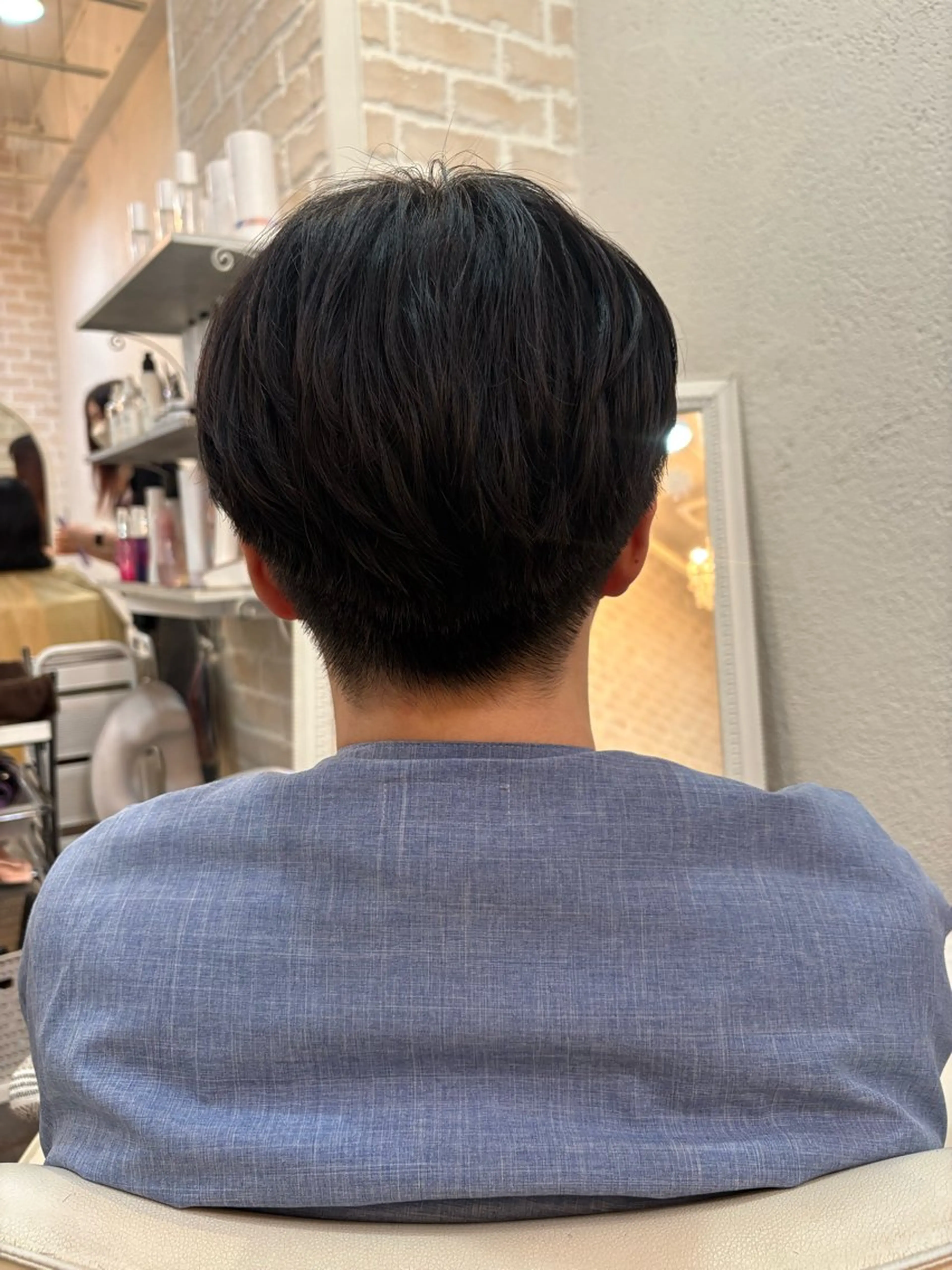 メンズ 木津奈保子💚 ✨艶髪のヘアスタイル