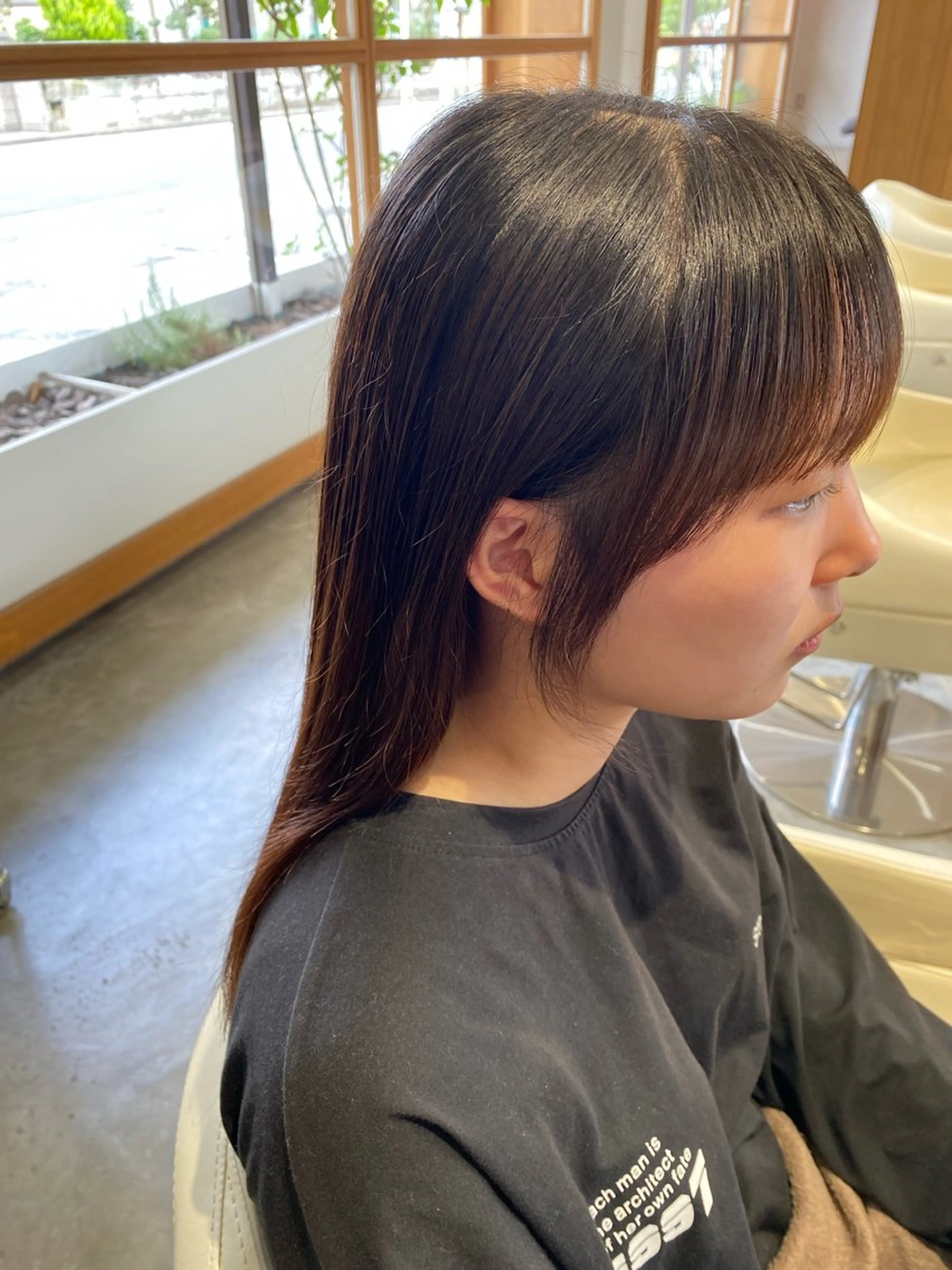 ロング 顔周りカット カット ヘアカラー fulam所属・MIKU ／fulamのヘアスタイル