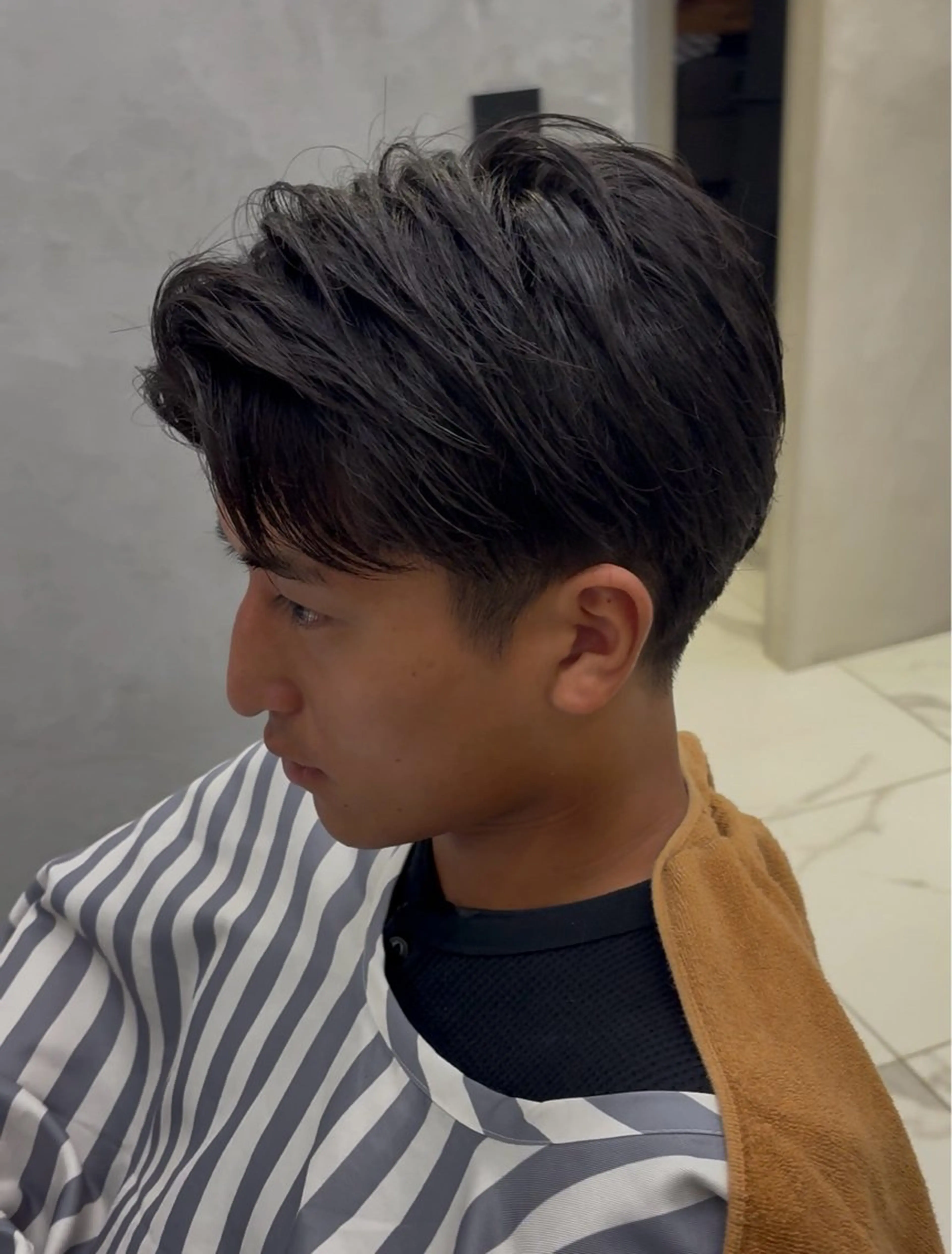 (メンズ限定)カット+シャンプー+セット、ショートの写真