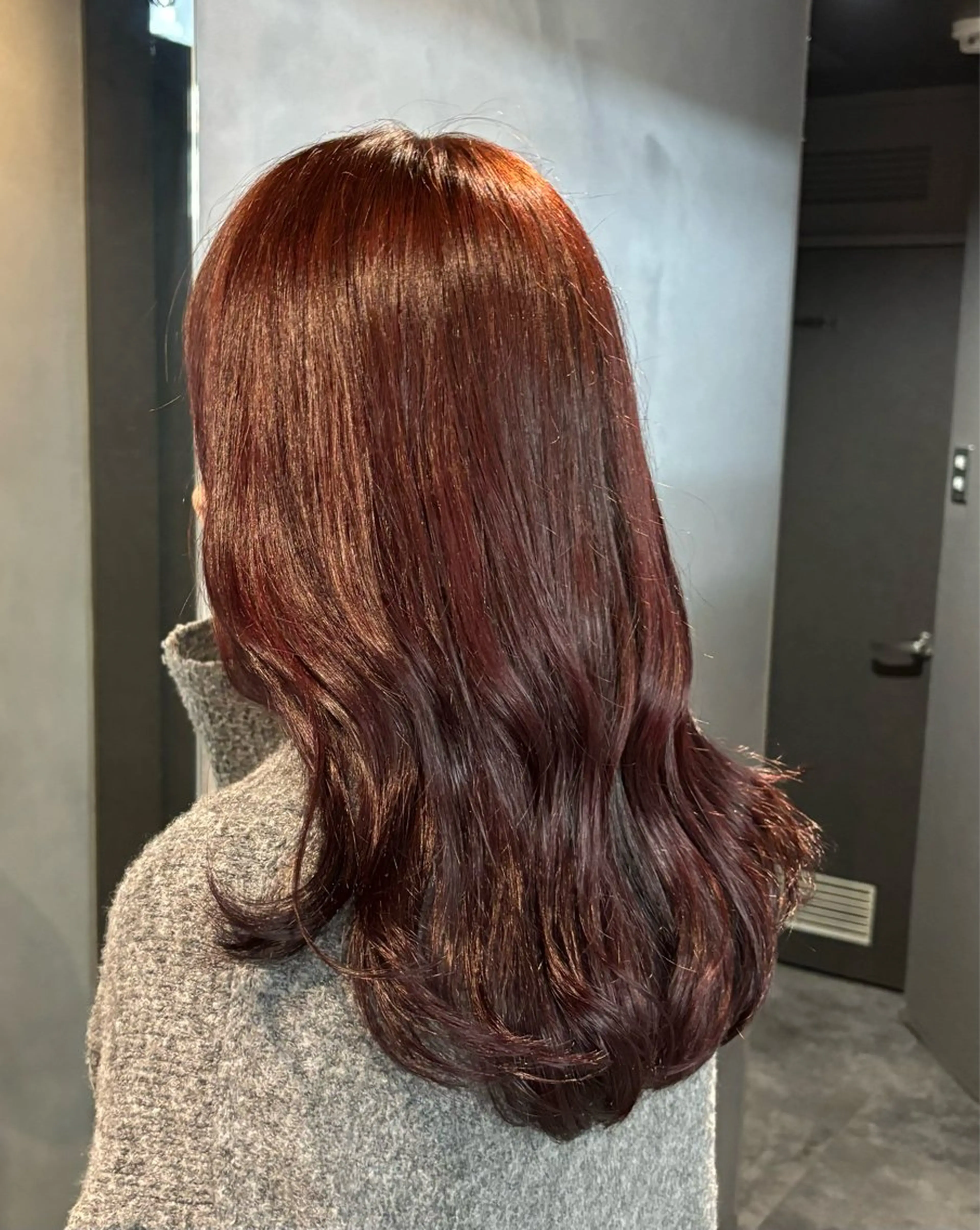 ロング カラー ブリーチ ダブルカラー ブリーチなしカラー カット ヘアカラー トリートメント レイヤーカット×暖色 カラー🎀ASAKAのヘアスタイル