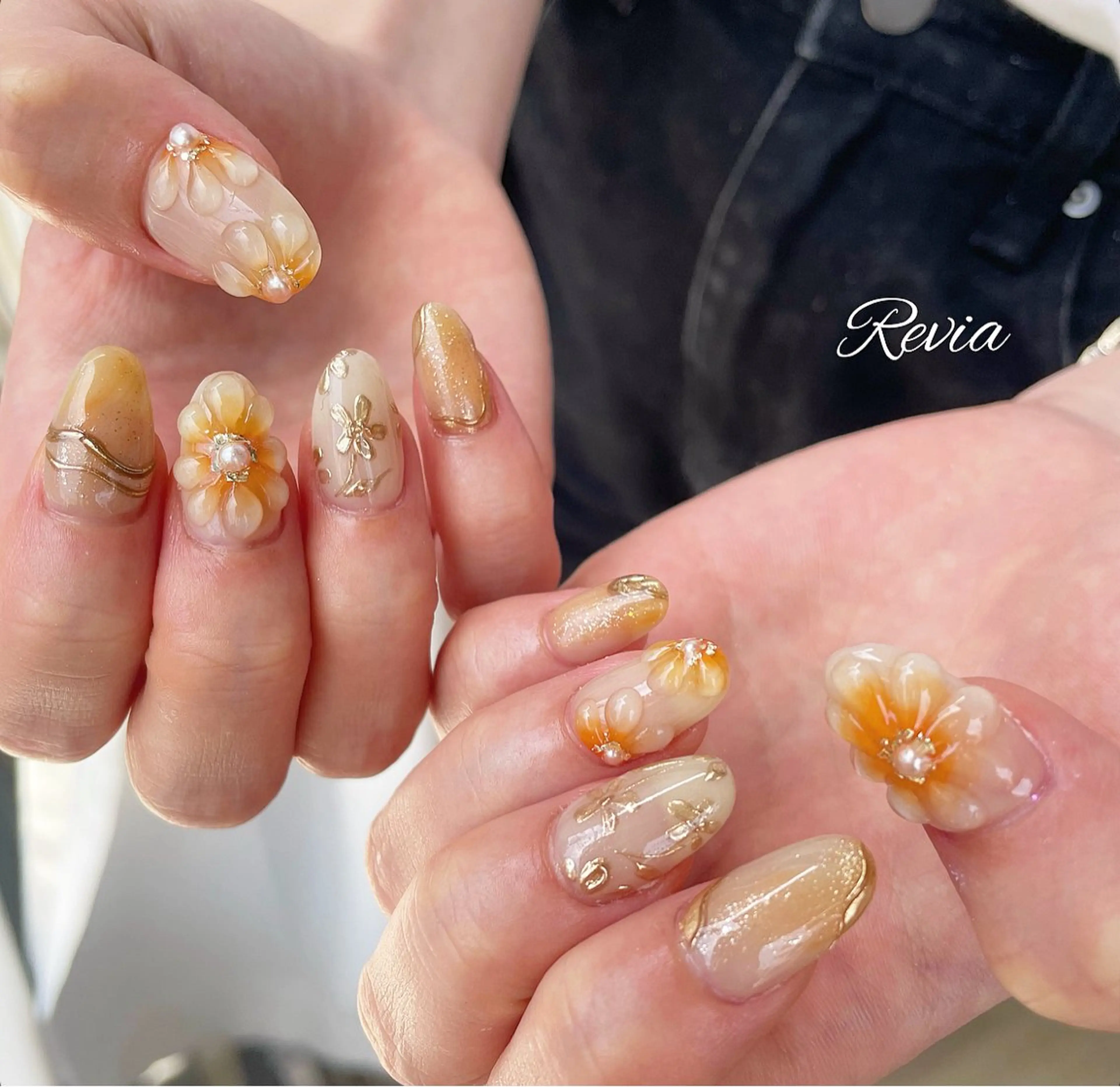 ネイル ハンドネイル revia所属・ERI Nailistのネイルデザイン