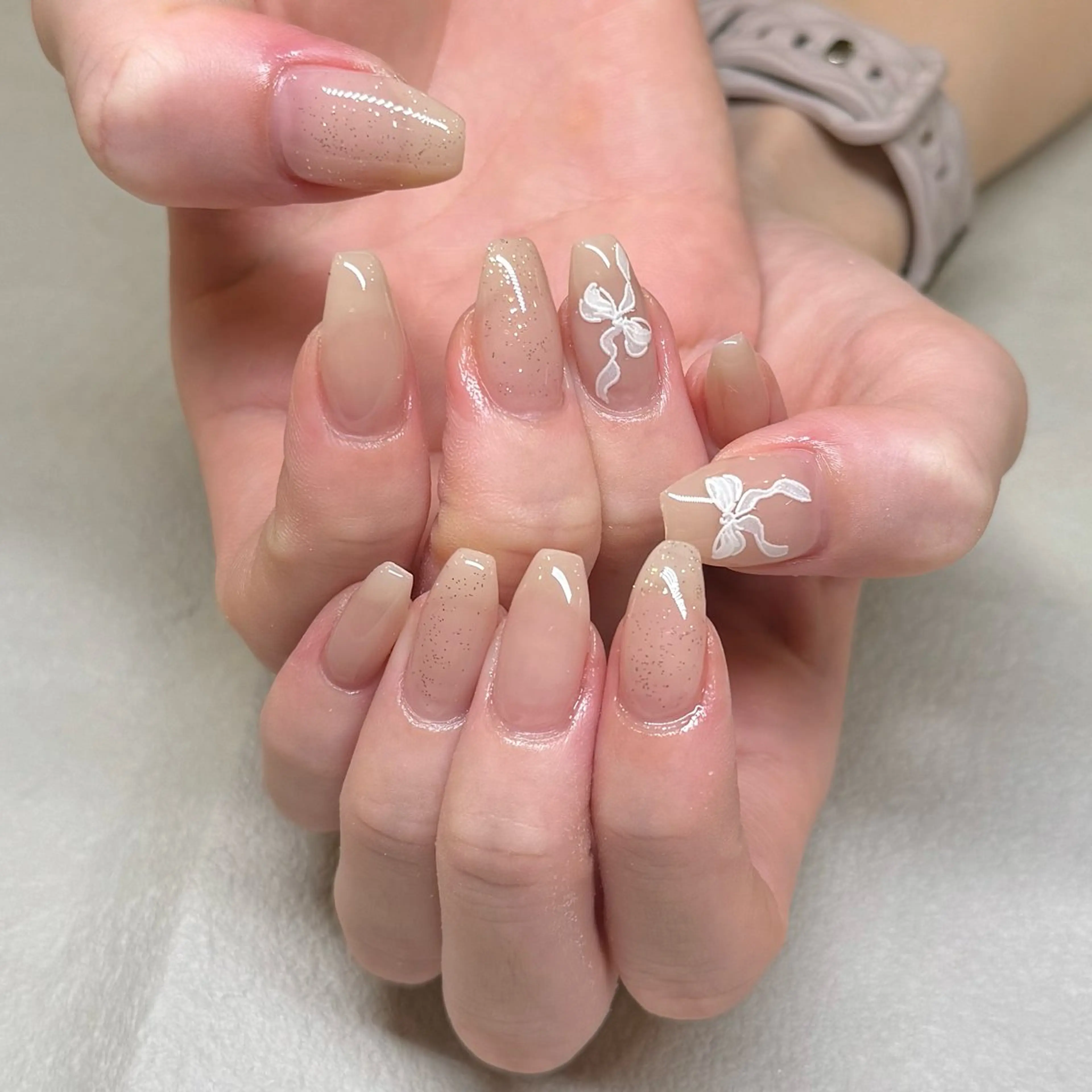 ネイル ラメ(グリッター) ハンドネイル 鶴田୨ৎmaison de NALIのネイルデザイン