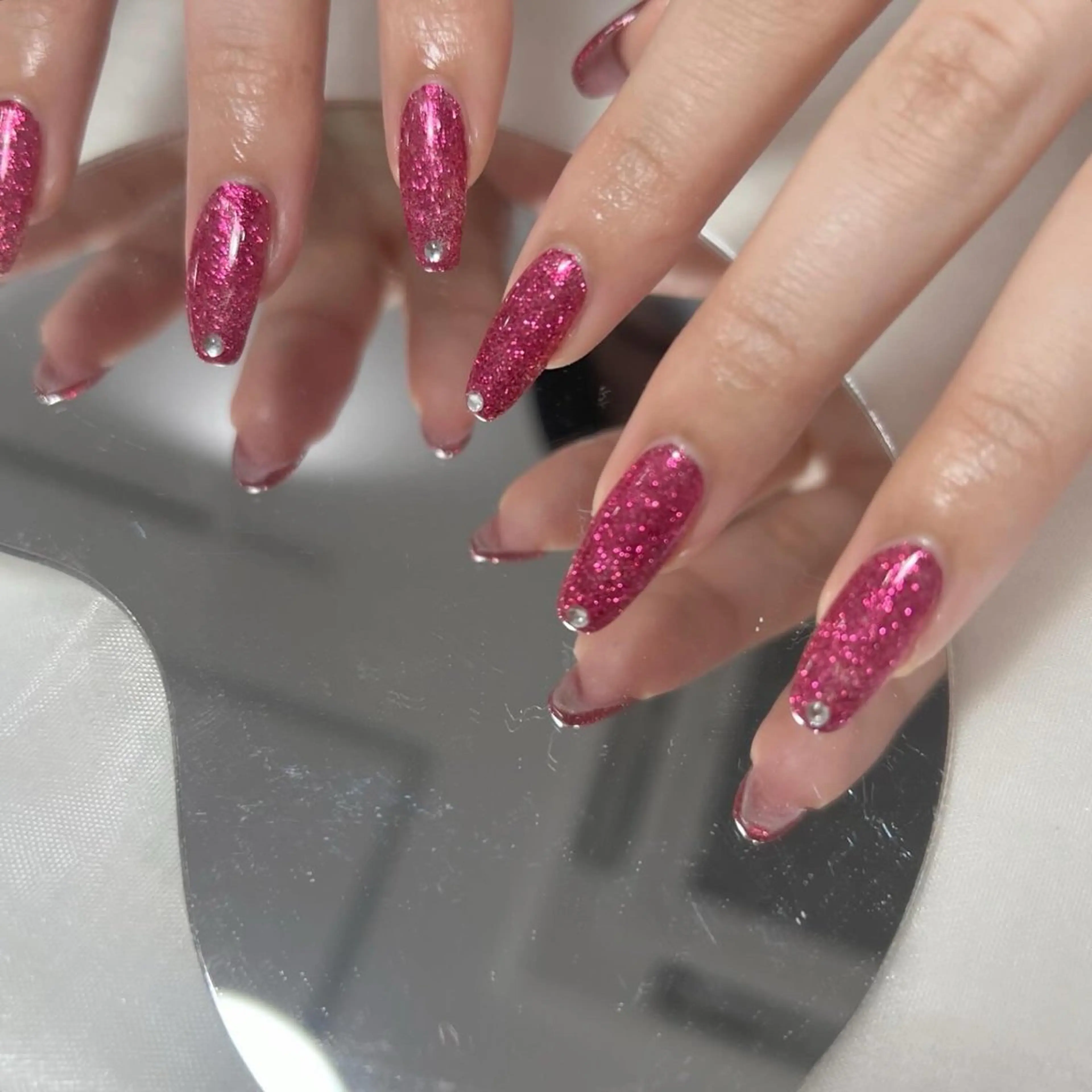 ネイル ラメ(グリッター) aimer more ANZU🍯のネイルデザイン