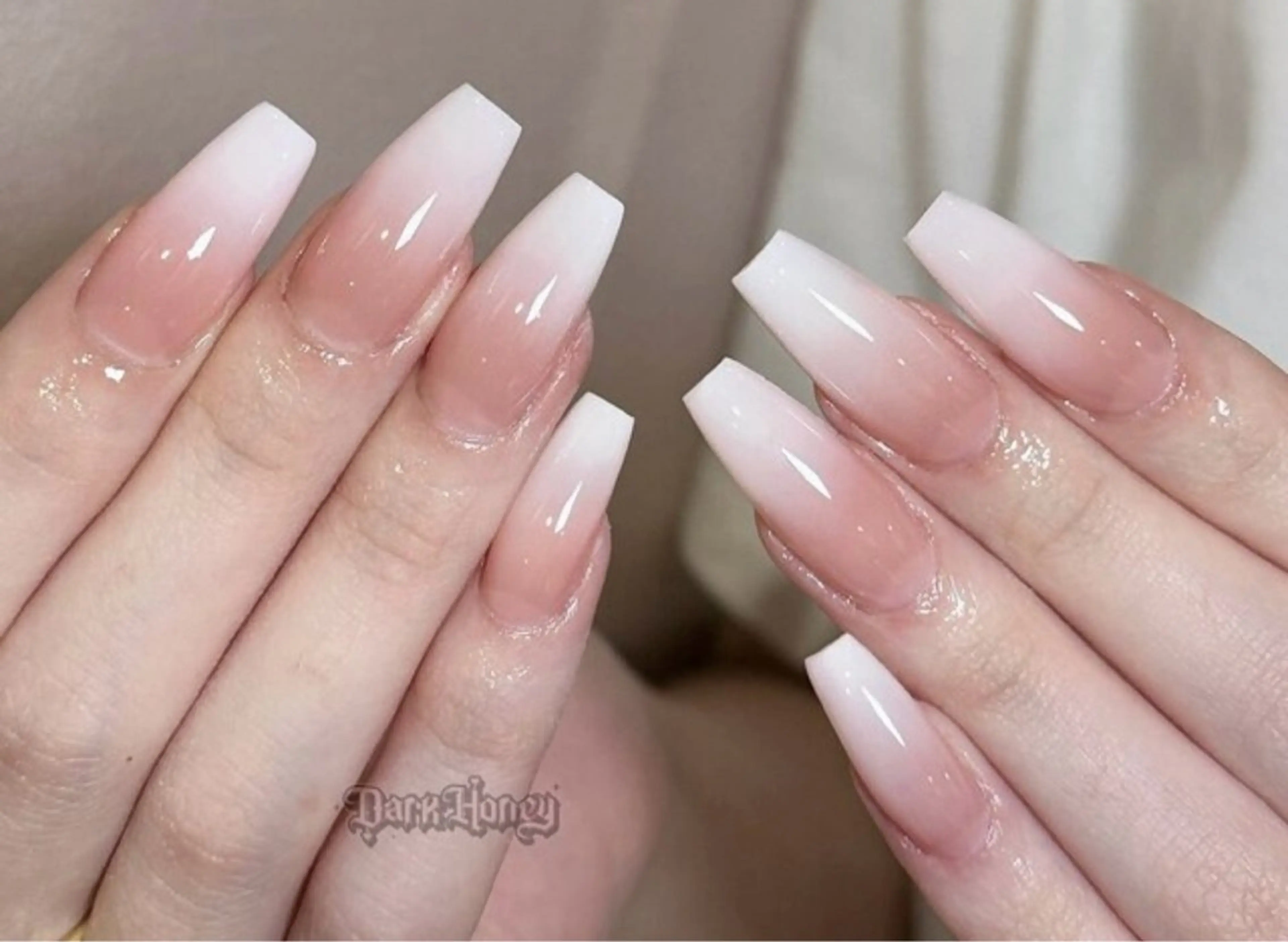 自爪💅ベビーブーマー🤍💖✨(肌色ベースのみ)の写真