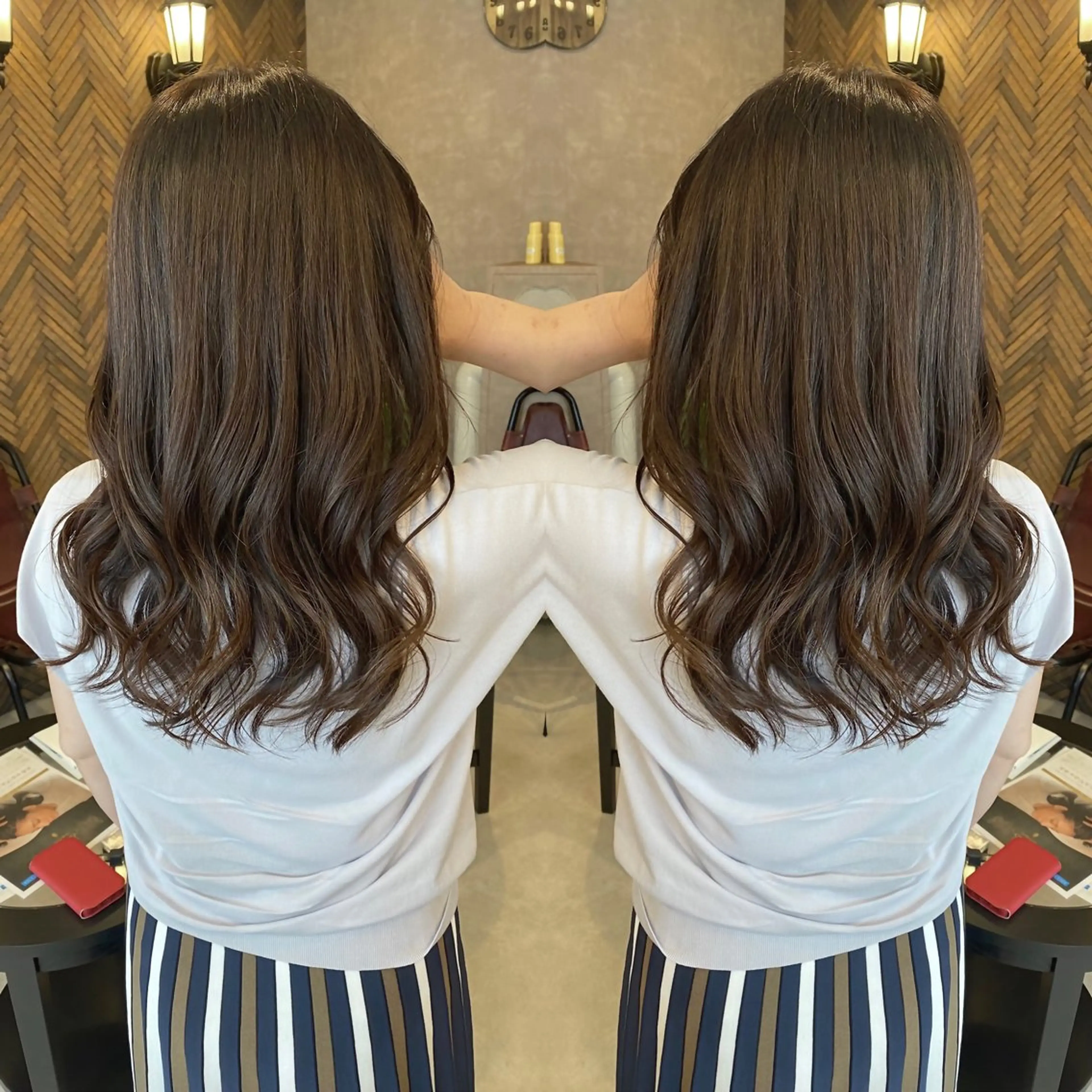 ロング カラー カット トリートメント tocca 💜石田愛結💜のヘアスタイル