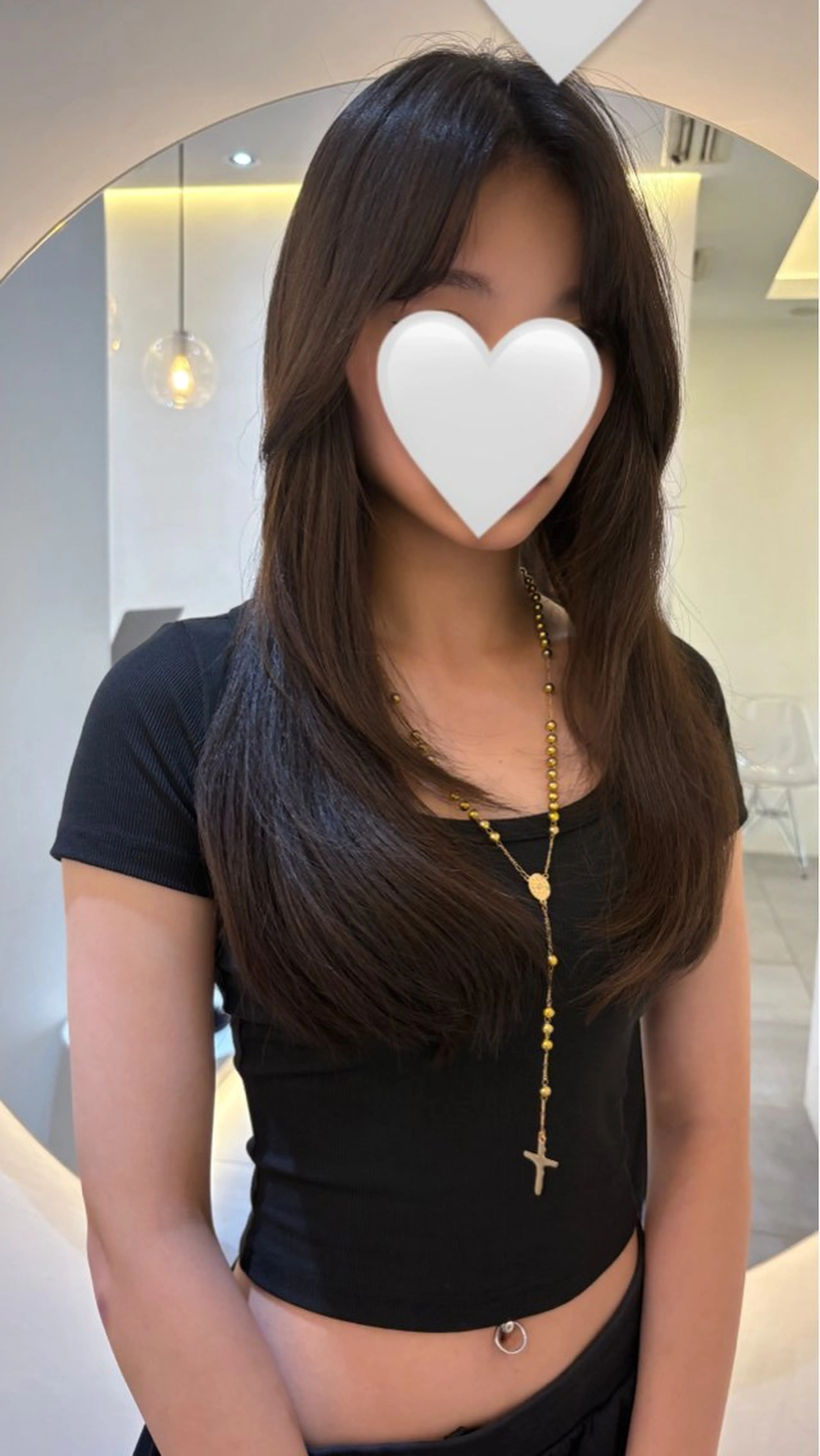 ロング レイヤーカット カット nok所属・レイヤー/ベージュ/ どますず🌺のヘアスタイル