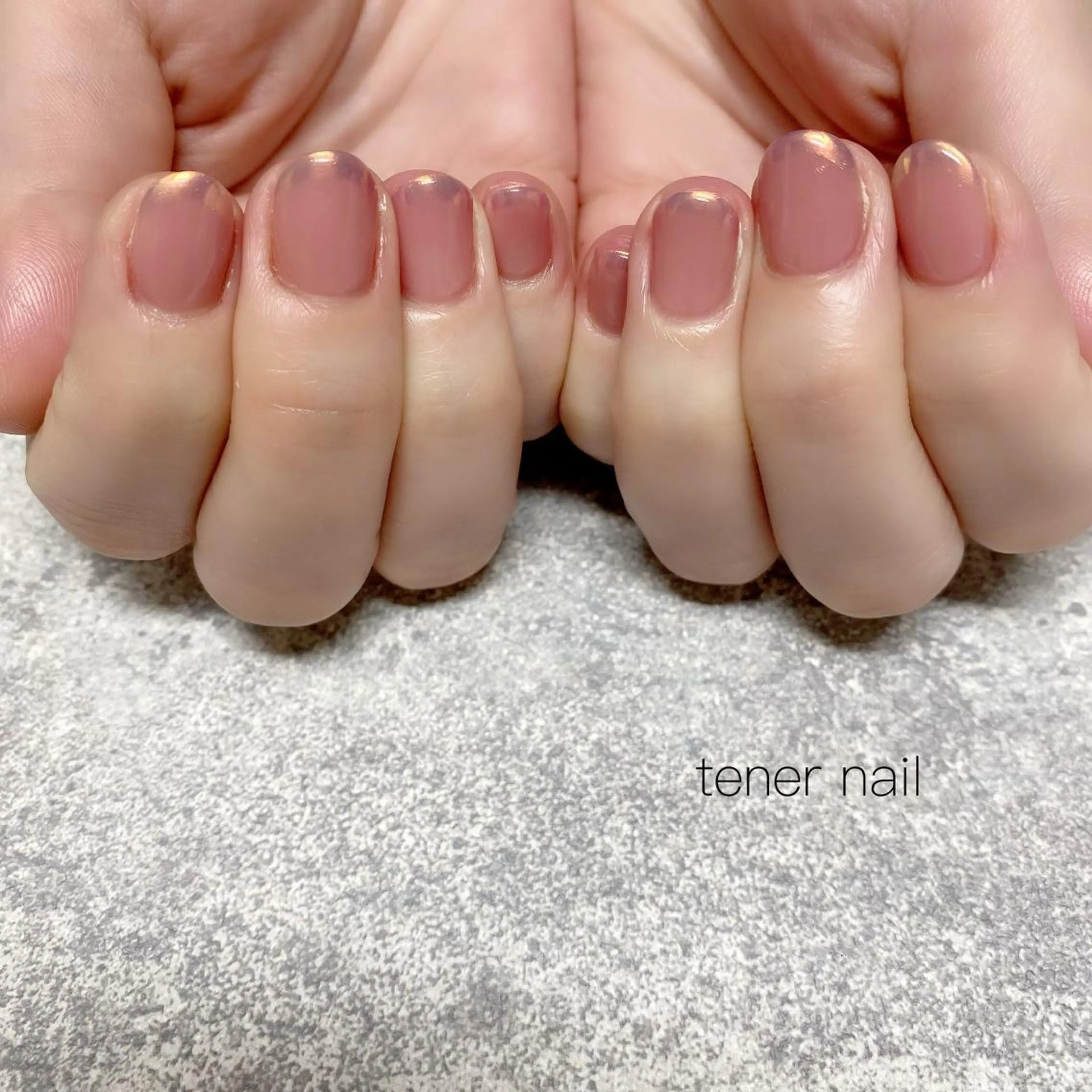 ネイル オーロラネイル フレンチネイル オレンジ ピンク tener  nail  テネルネイル所属・テネルネイル tener nailのネイルデザイン