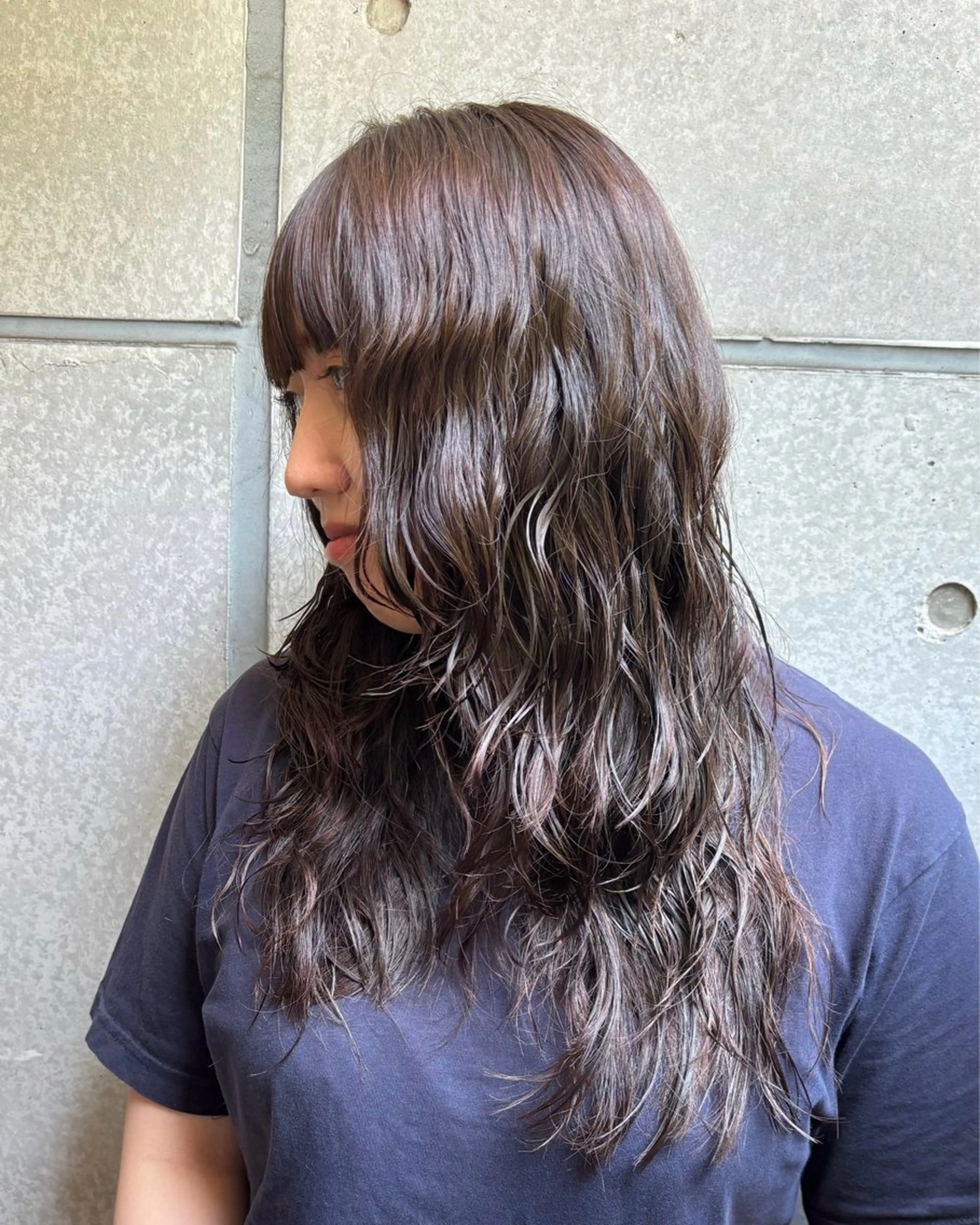 ミディアム カラー カット パーマ ウルフカット/ mayo🌛🌀のヘアスタイル