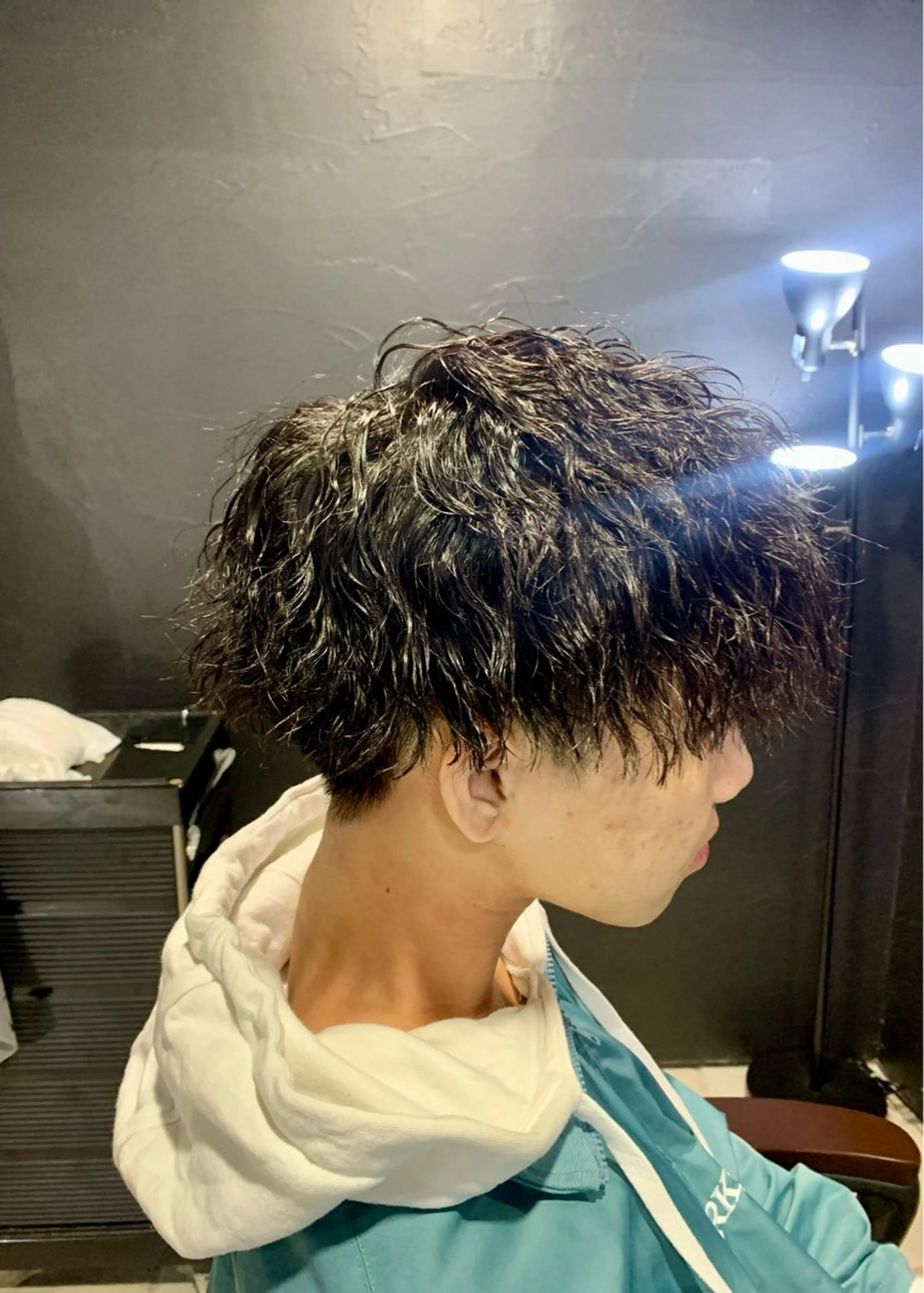 ショート メンズ メンズパーマ/難波/ 心斎橋　室園亮佑のヘアスタイル