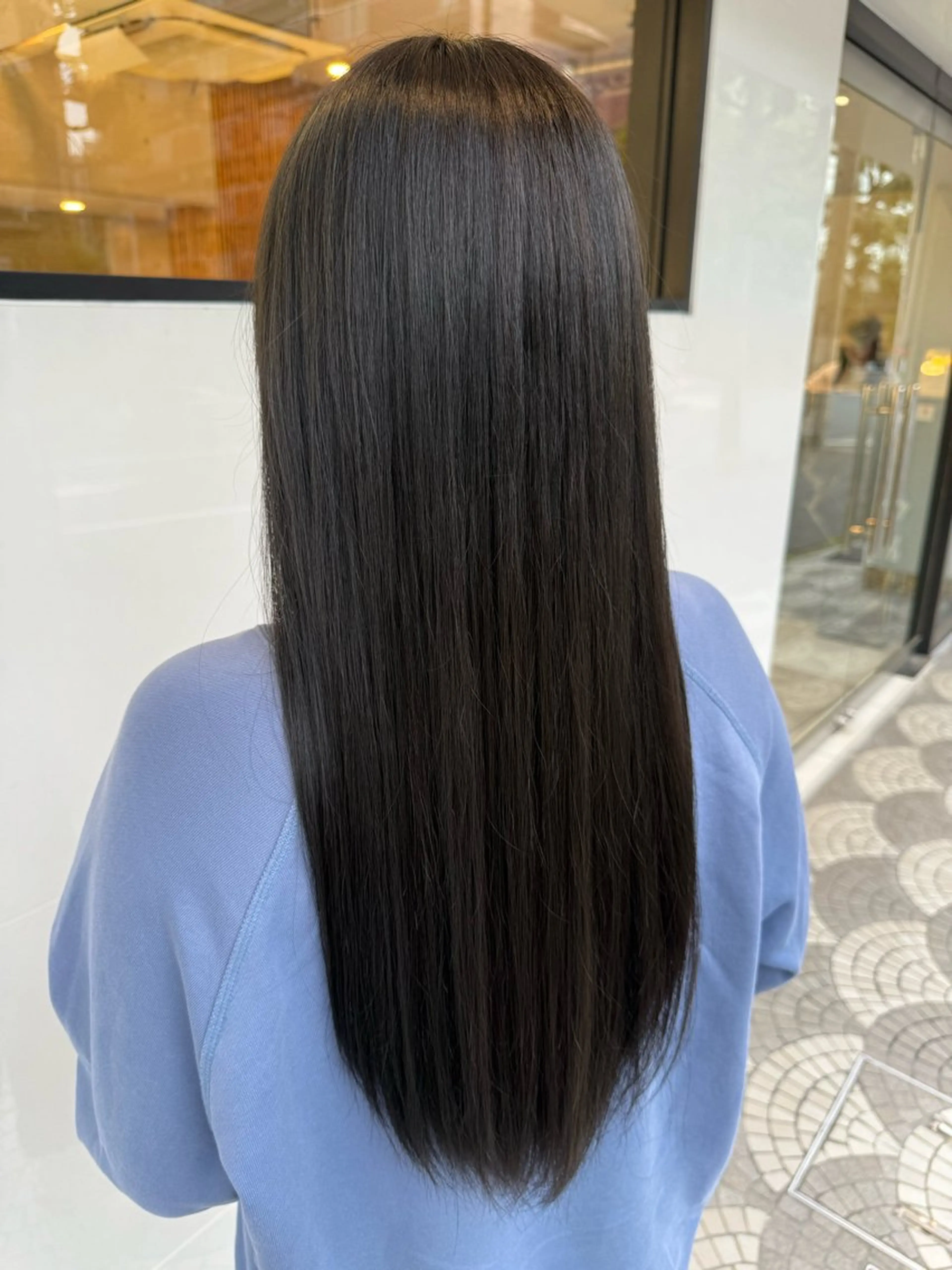 ロング カラー ブリーチ ブリーチなしカラー トリートメント カット ヘアカラー ツチダ ヒナのヘアスタイル