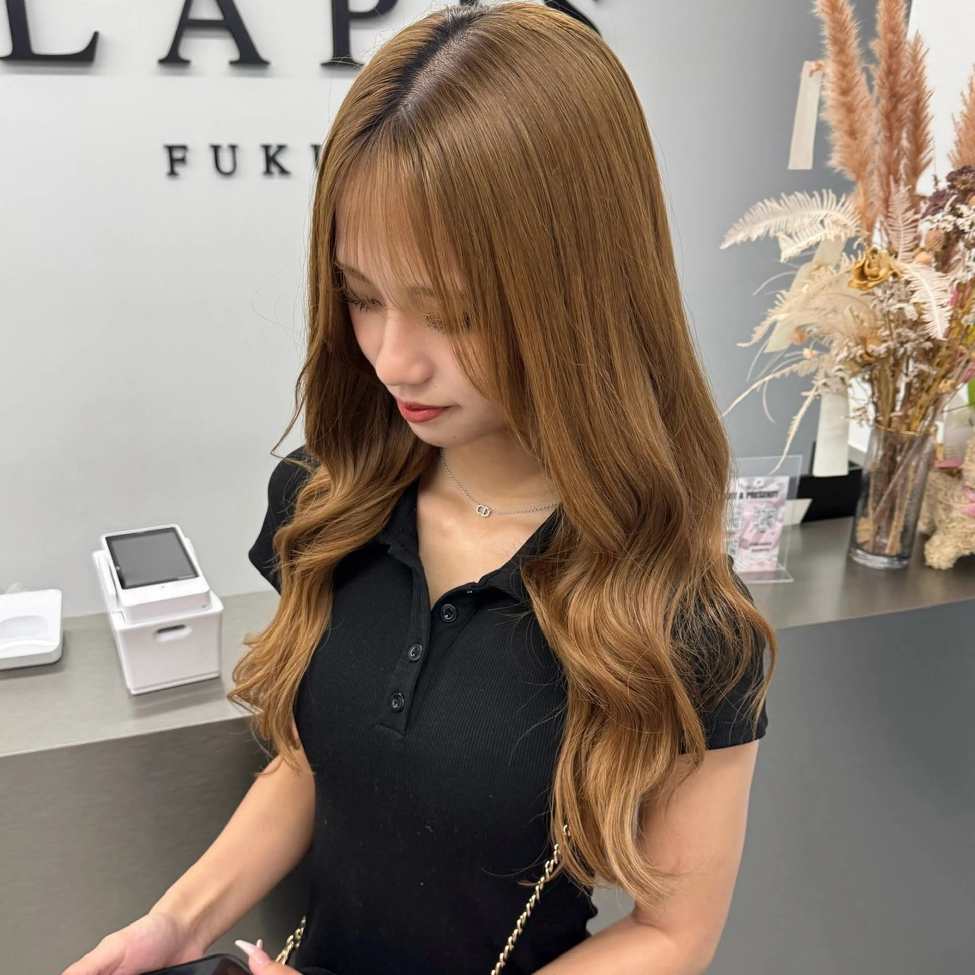 ロング カラー ベージュカラー ブリーチ ミルクティーベージュ エクステ エクステ エクステ/ベージュ 韓国ヘア/KENTAのヘアスタイル