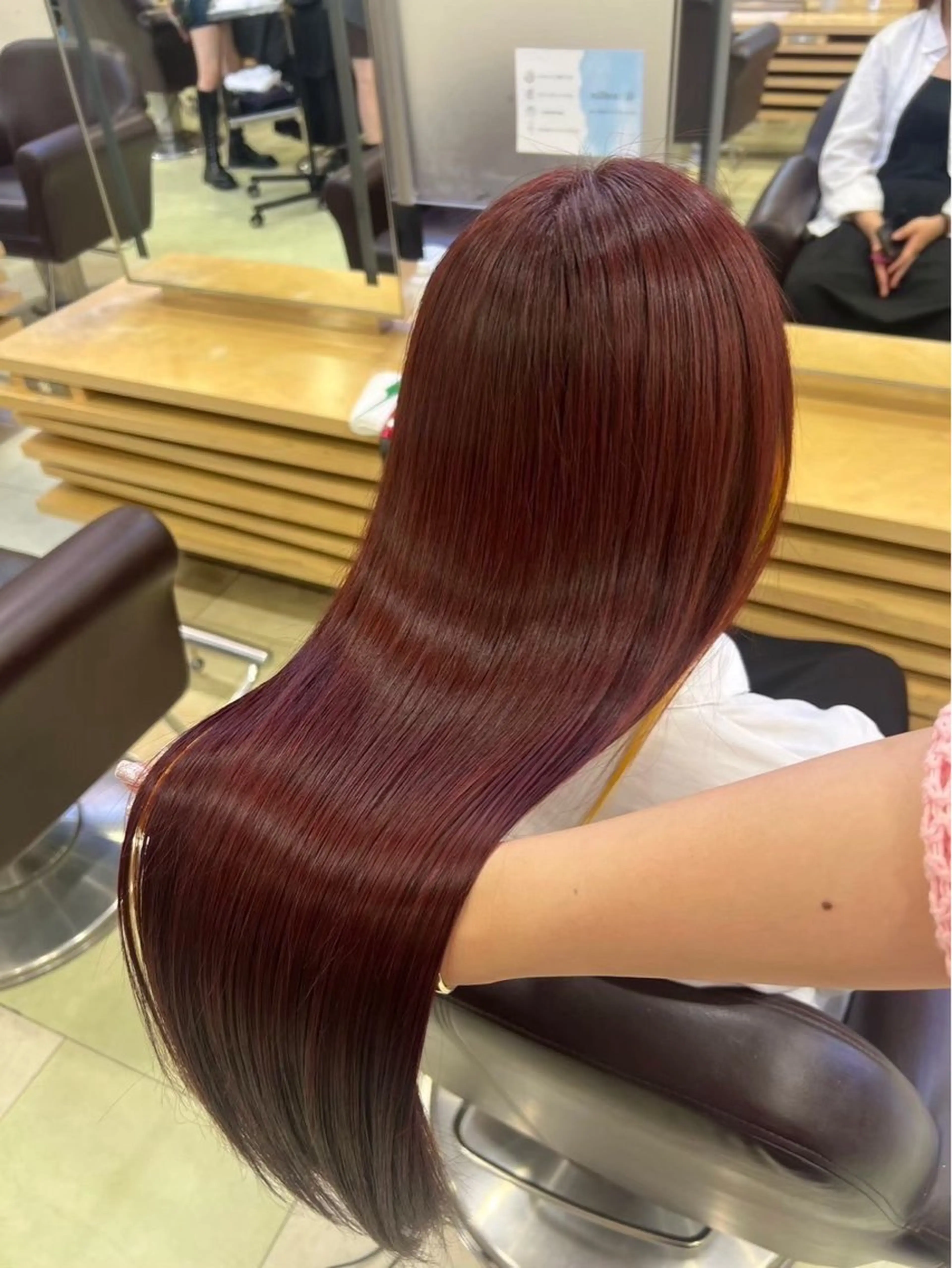 ロング カラー ヘアカラー waka❤️✨ レイヤーボブ/ネイルのヘアスタイル